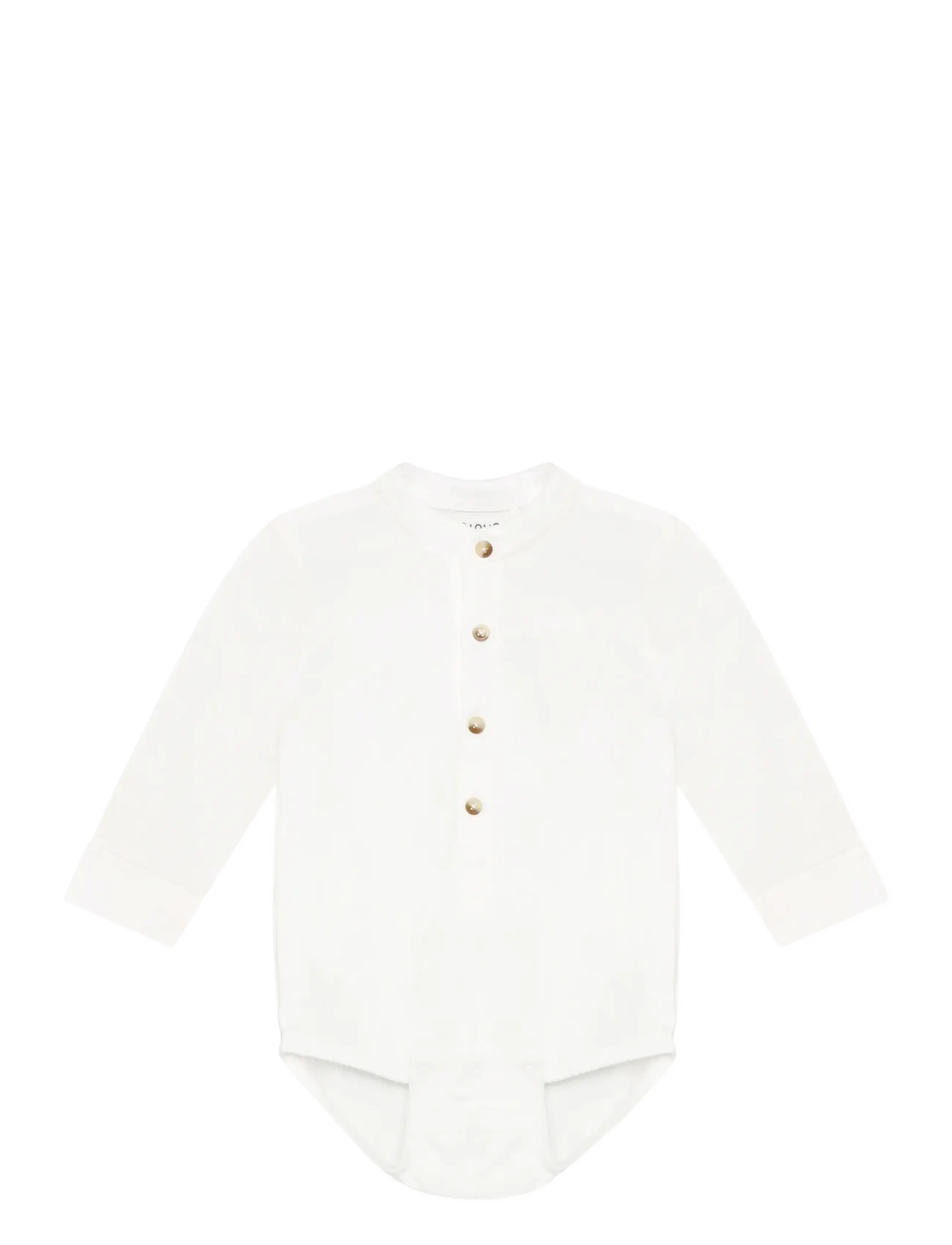 Minymo Body LS - Long-sleeved bodies - SNOW WHITE / white