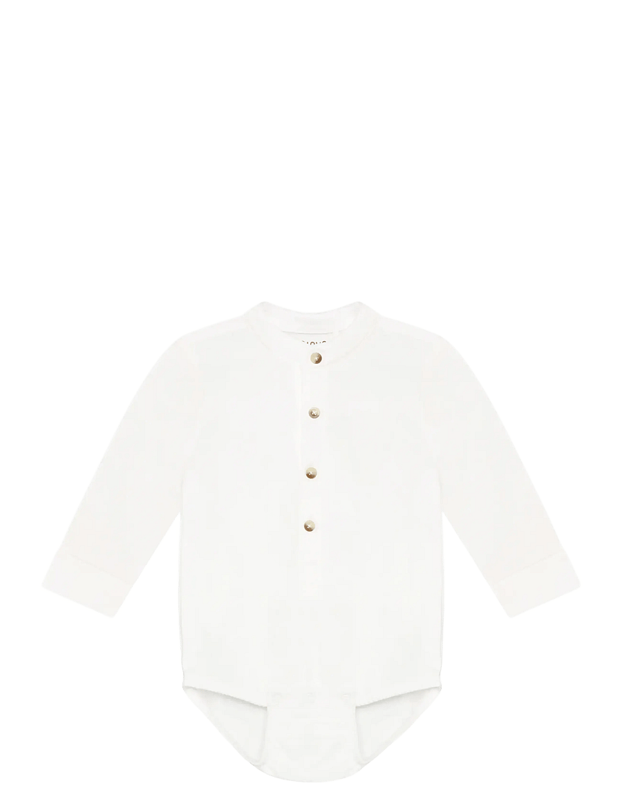 Minymo - Body LS - pikkade varrukatega bodid - snow white - 0