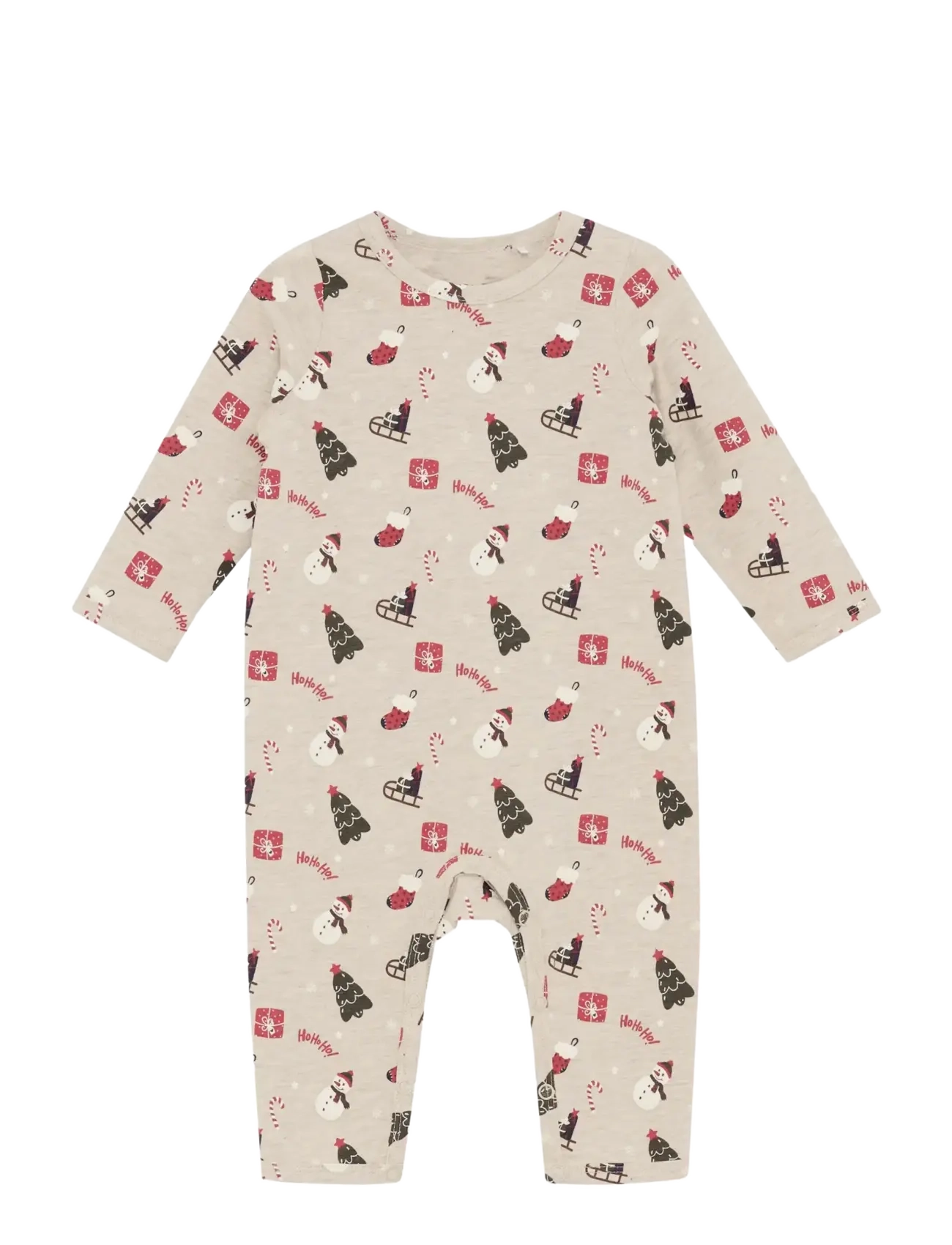 Minymo Suit LS AOP - Minymo - BEIGE MELANGE / beige