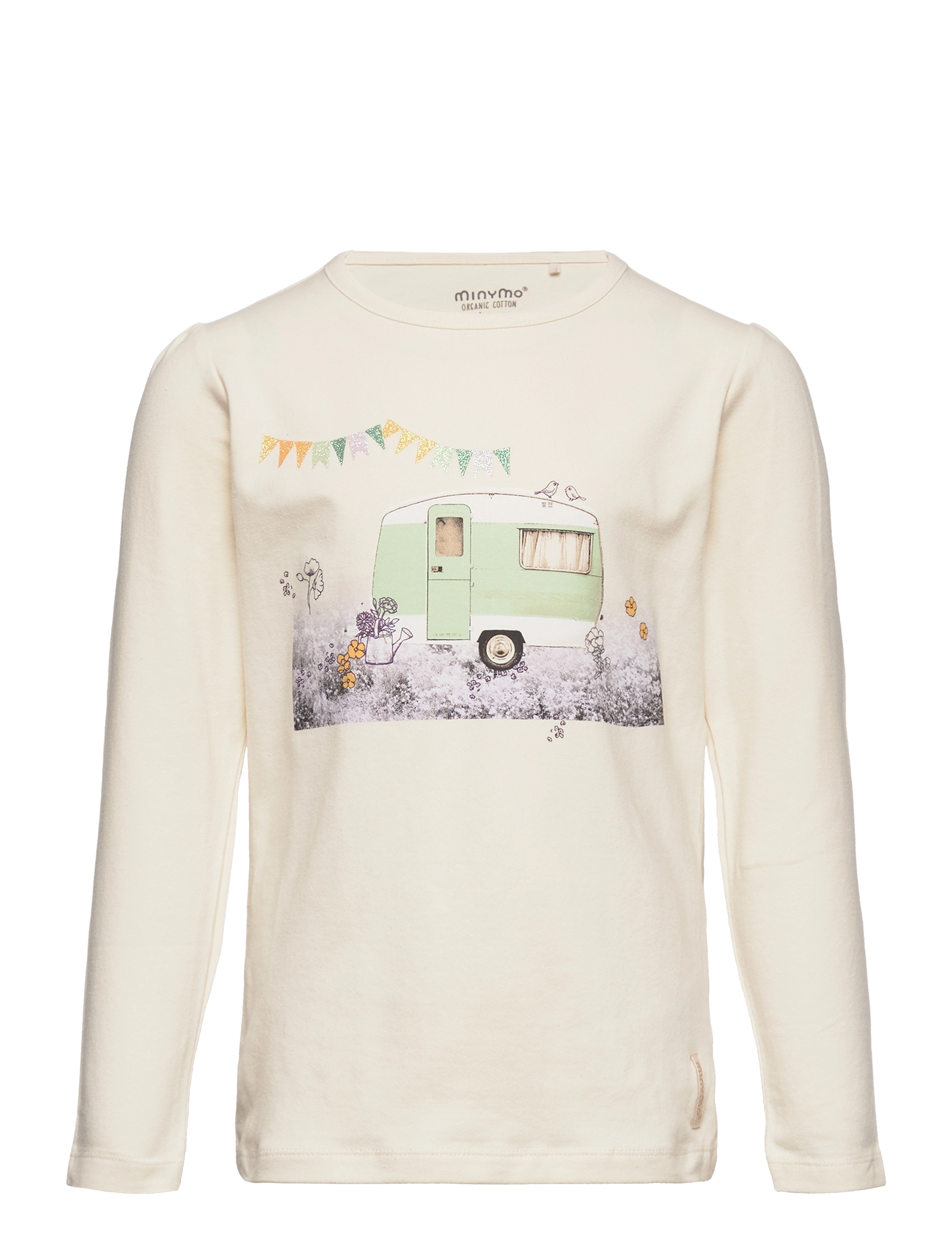 Minymo - T-shirt LS - birch - 0