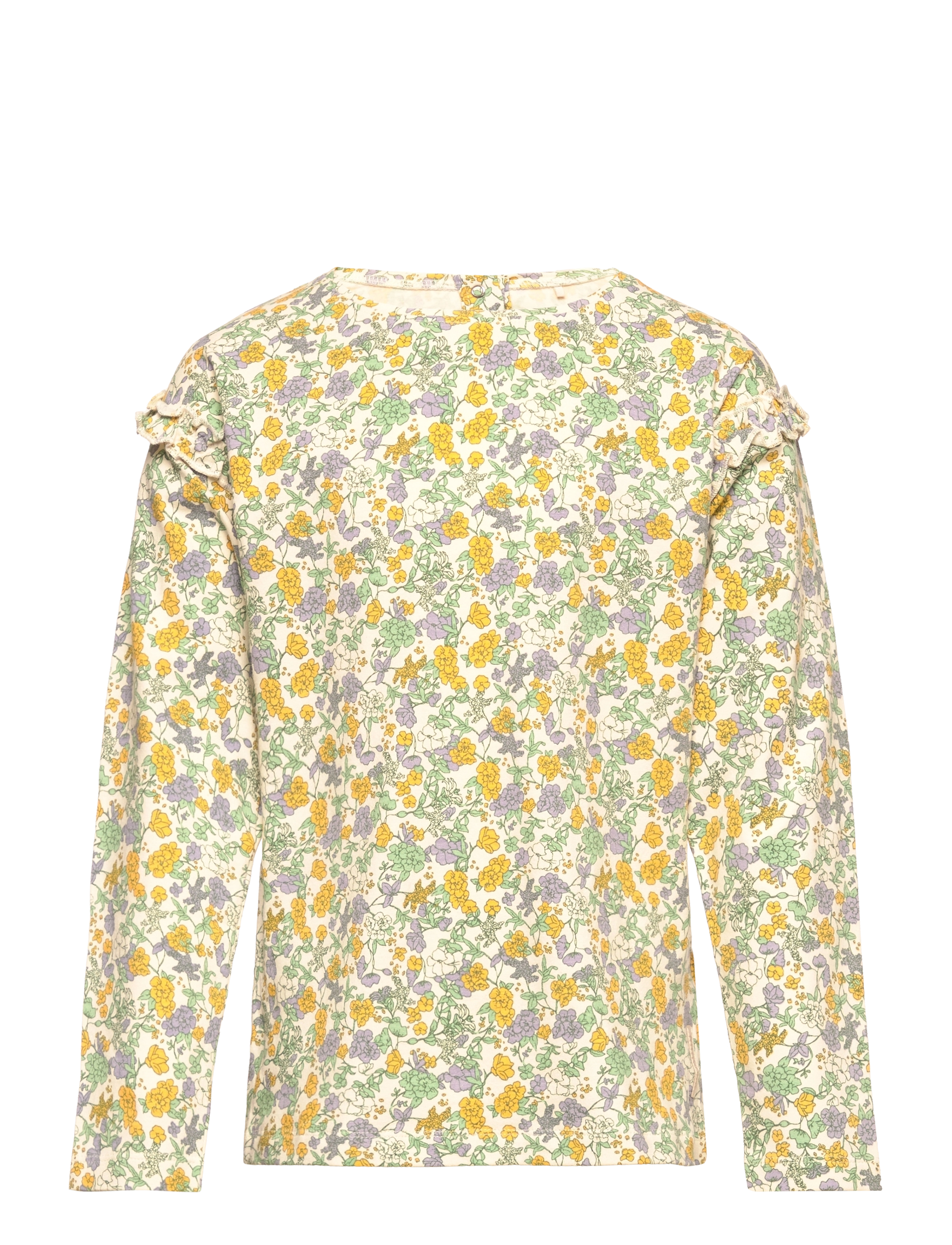 Minymo - T-shirt LS AOP - birch - 0