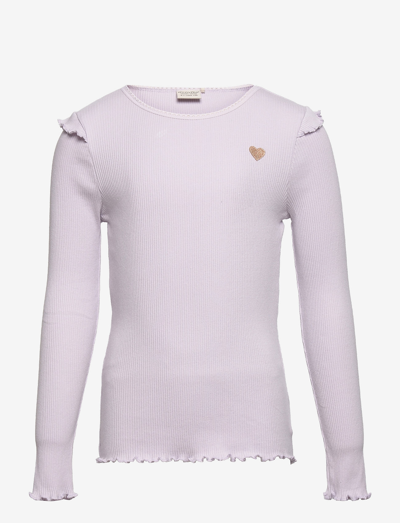 Minymo - T-shirt LS Rib - misty lilac - 0