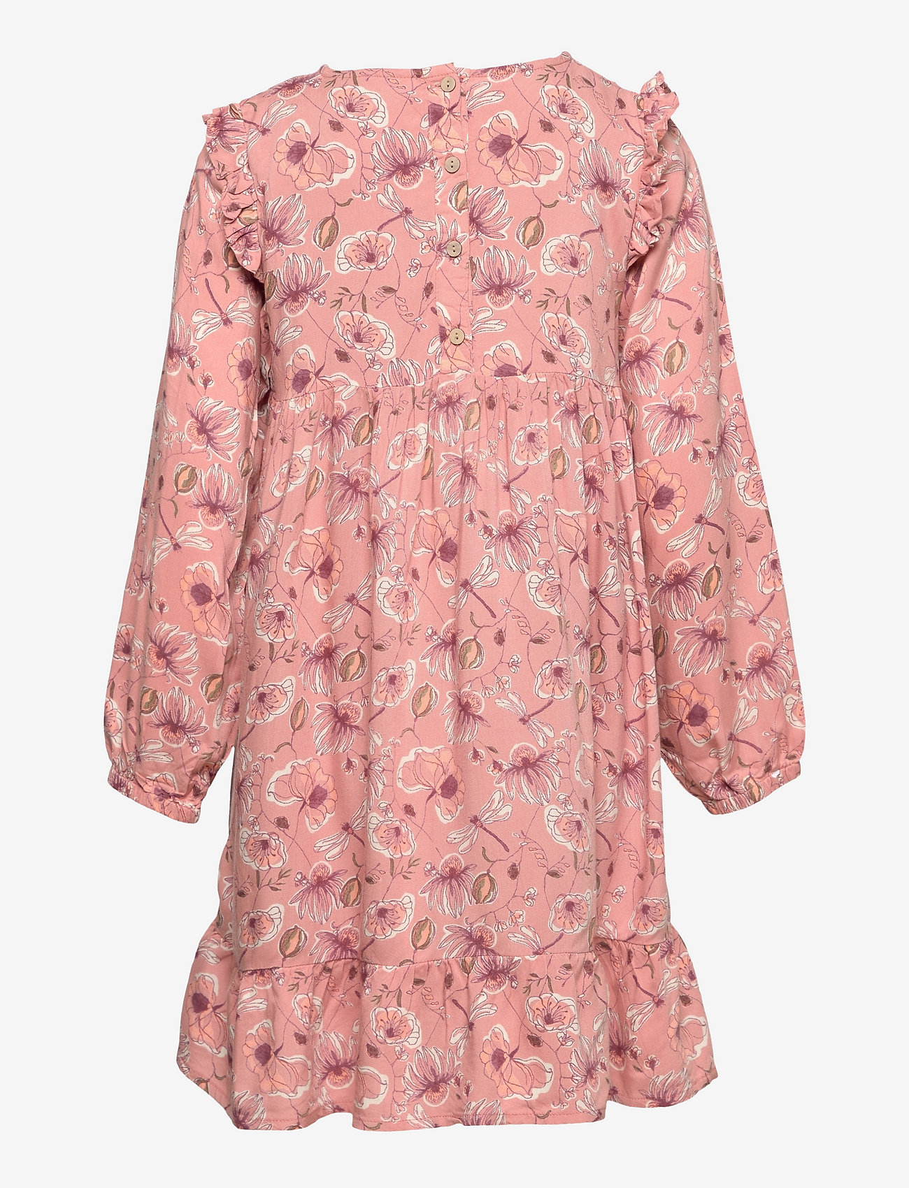 Minymo - Dress LS AOP - rose tan - 1