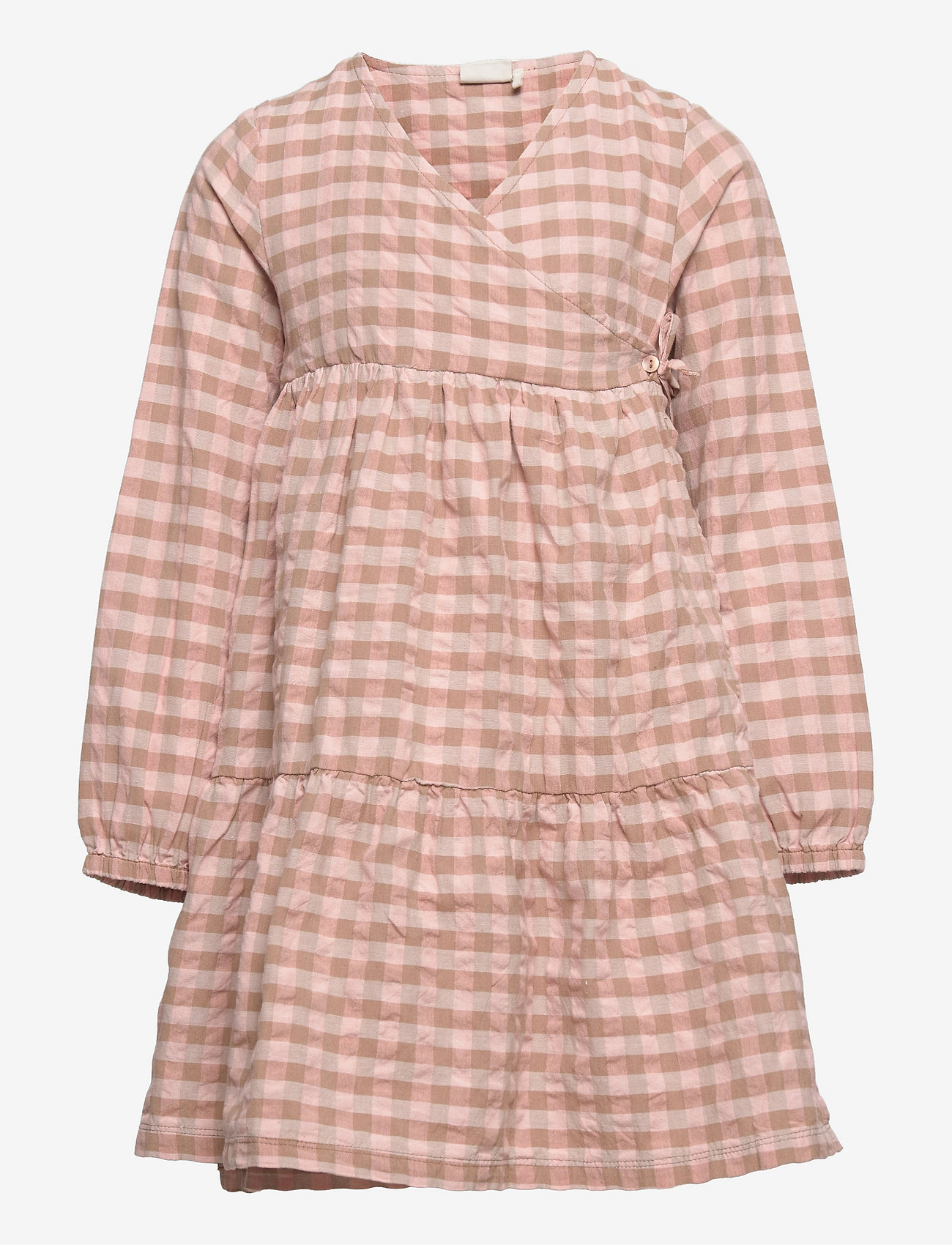 Minymo - Dress LS Check - affogat - 0