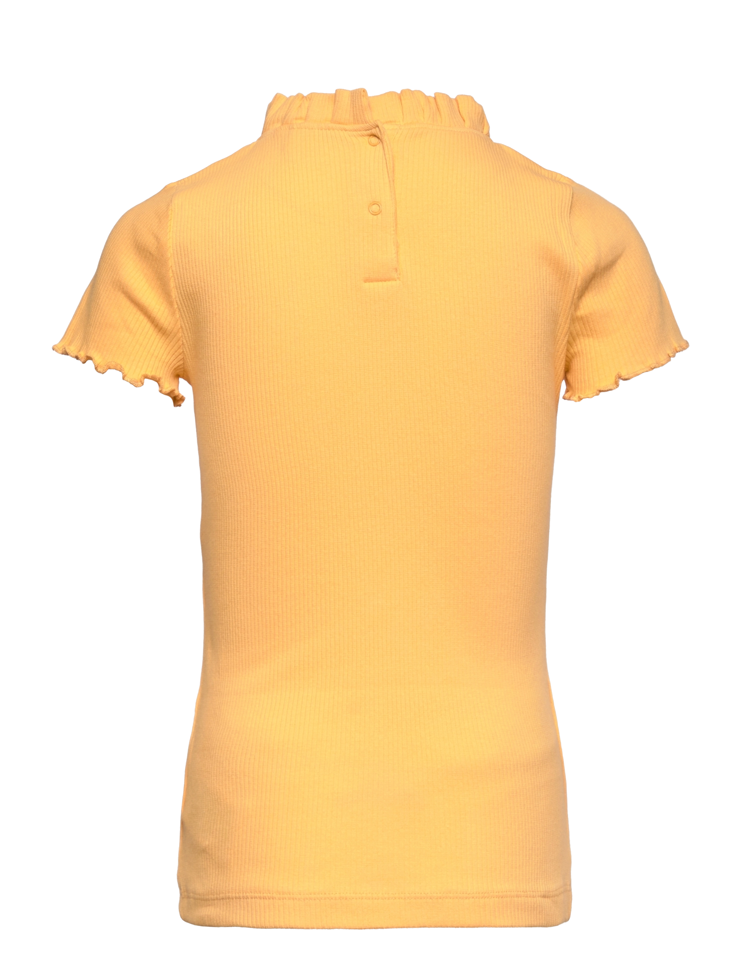 Minymo - T-shirt SS Rib - buff yellow - 1