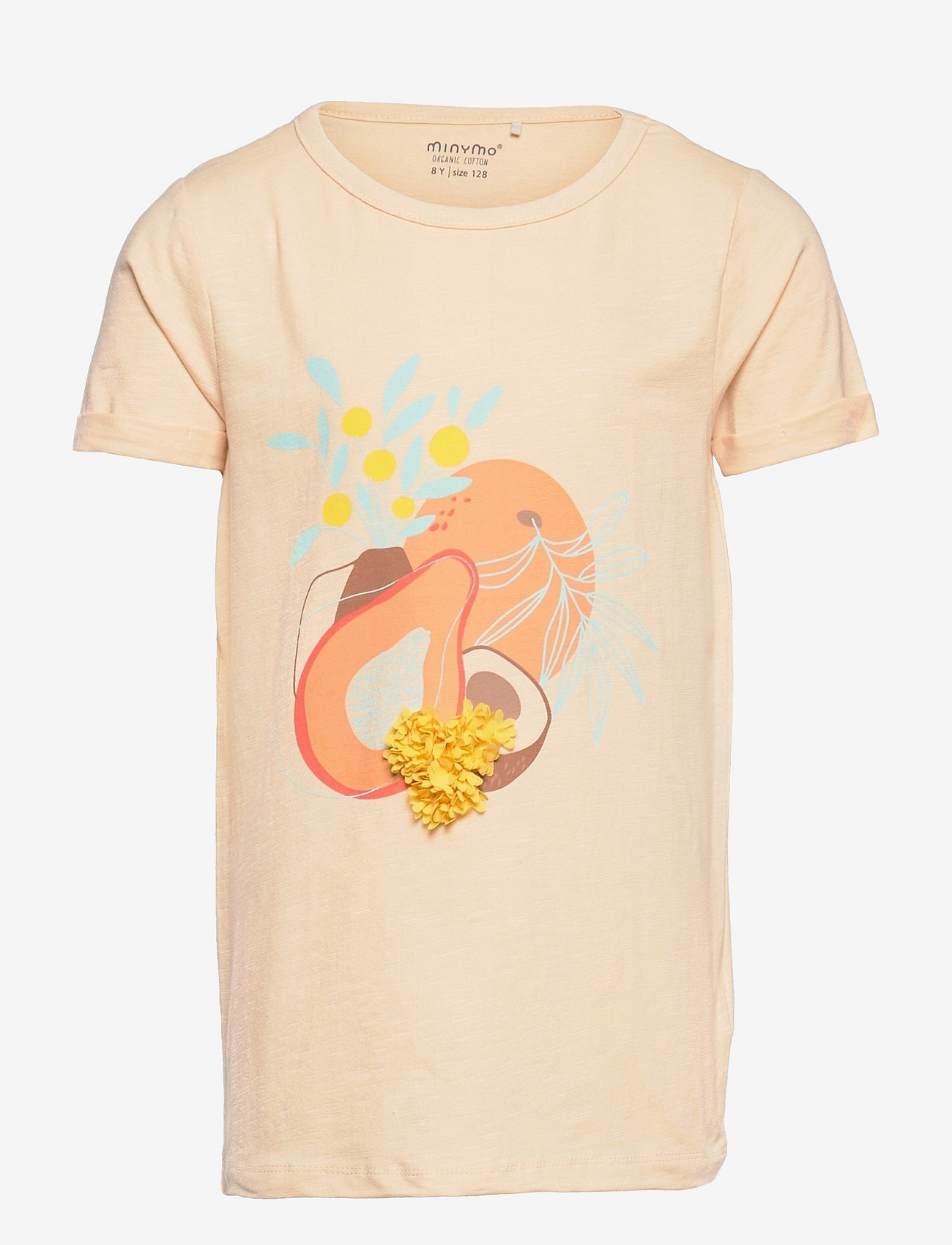 Minymo - T-shirt SS - wheat - 0