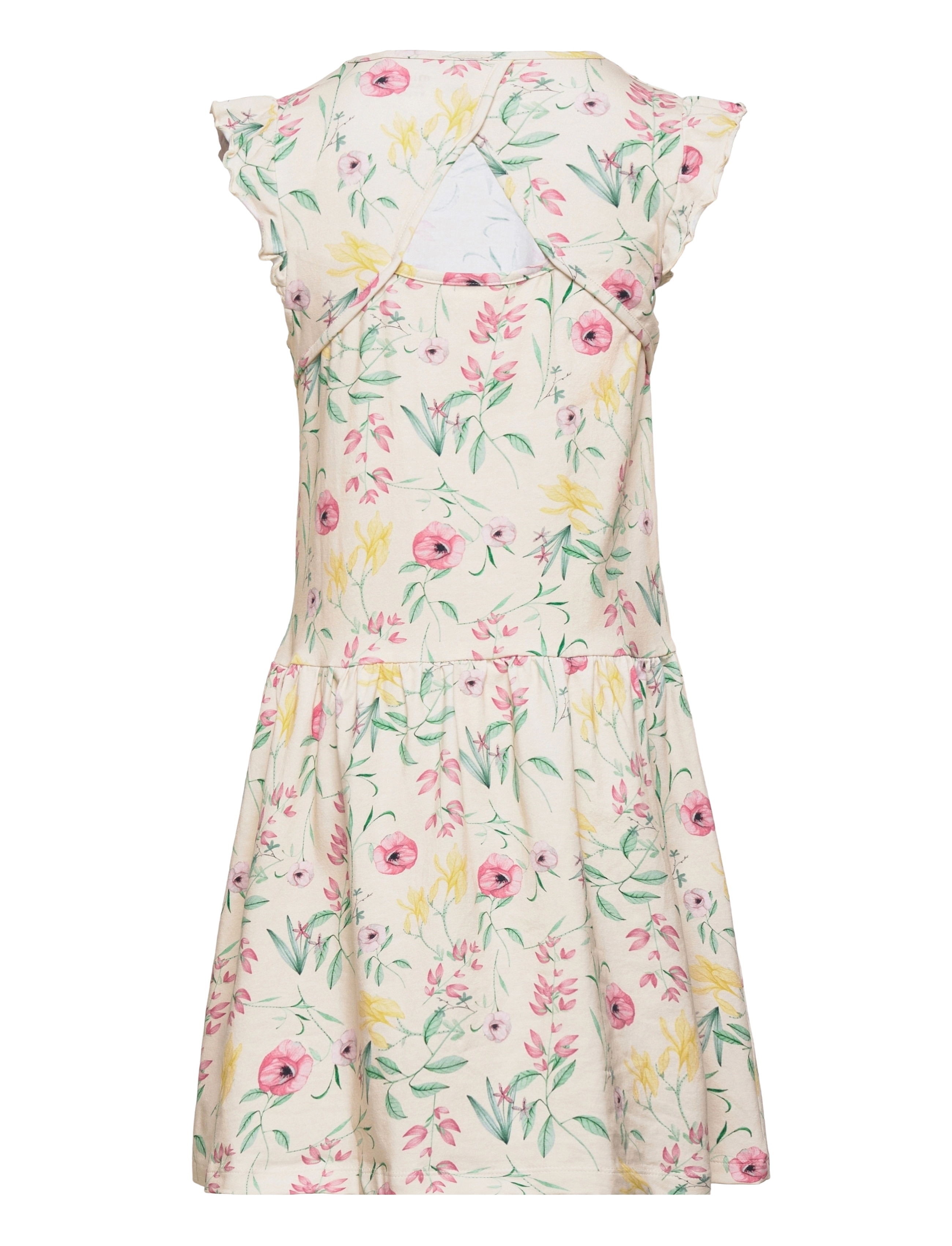 Minymo - Dress SS AOP - white swan - 1