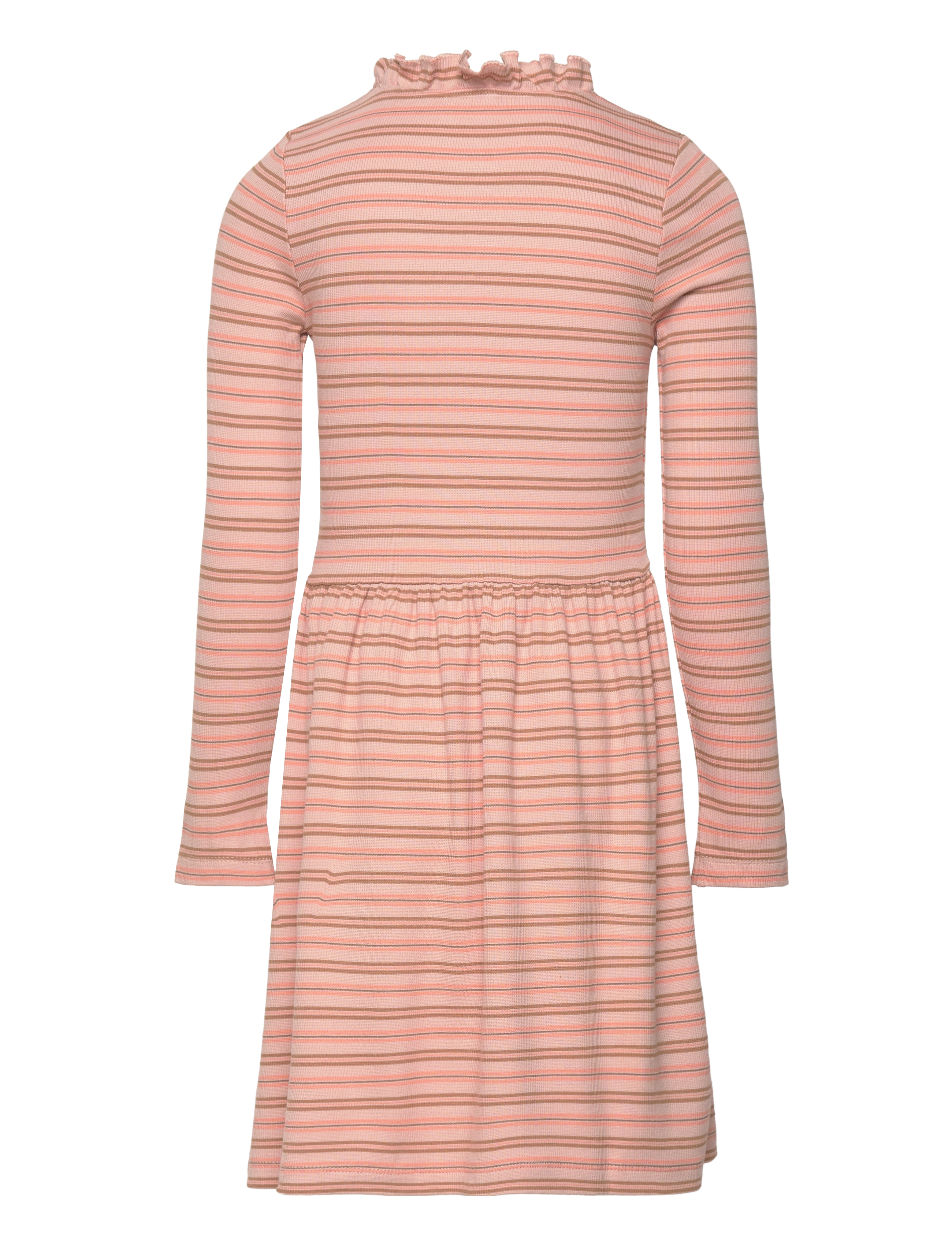 Minymo - Dress LS Y/D Rib - mahogany rose - 1
