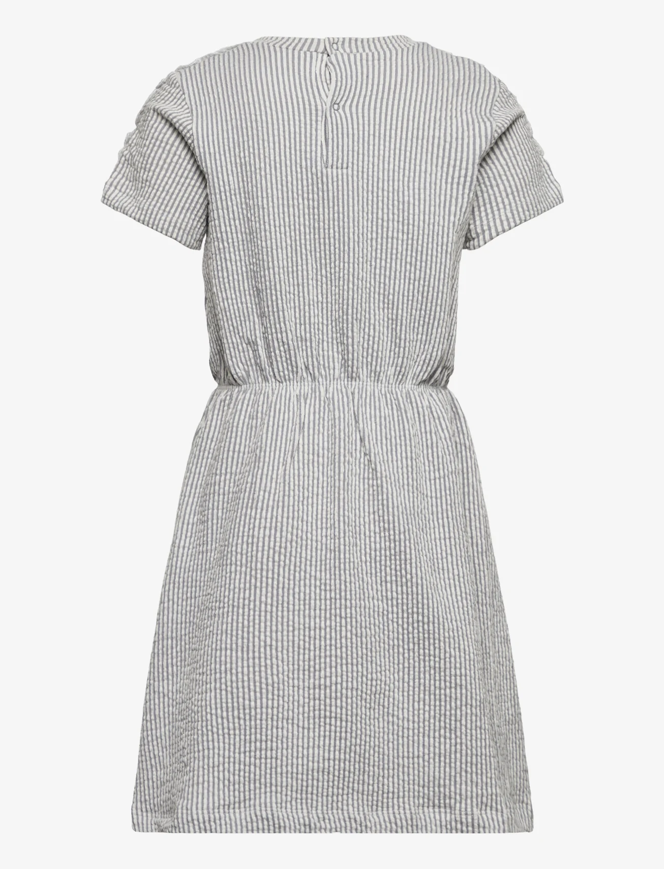 Minymo - Dress SS Y/D - short-sleeved casual dresses - folkstone gray - 1