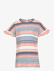 Minymo - T-shirt SS Y/D Rib - kortärmade t-shirts - dusty pink - 0