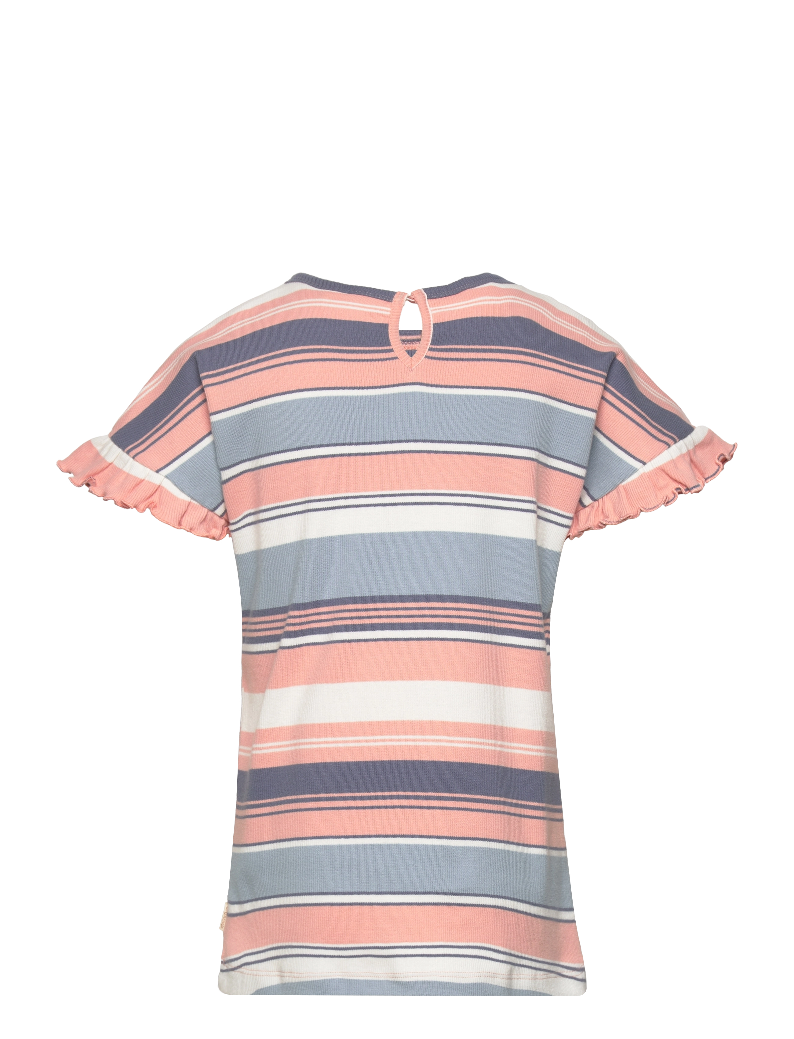 Minymo - T-shirt SS Y/D Rib - dusty pink - 1