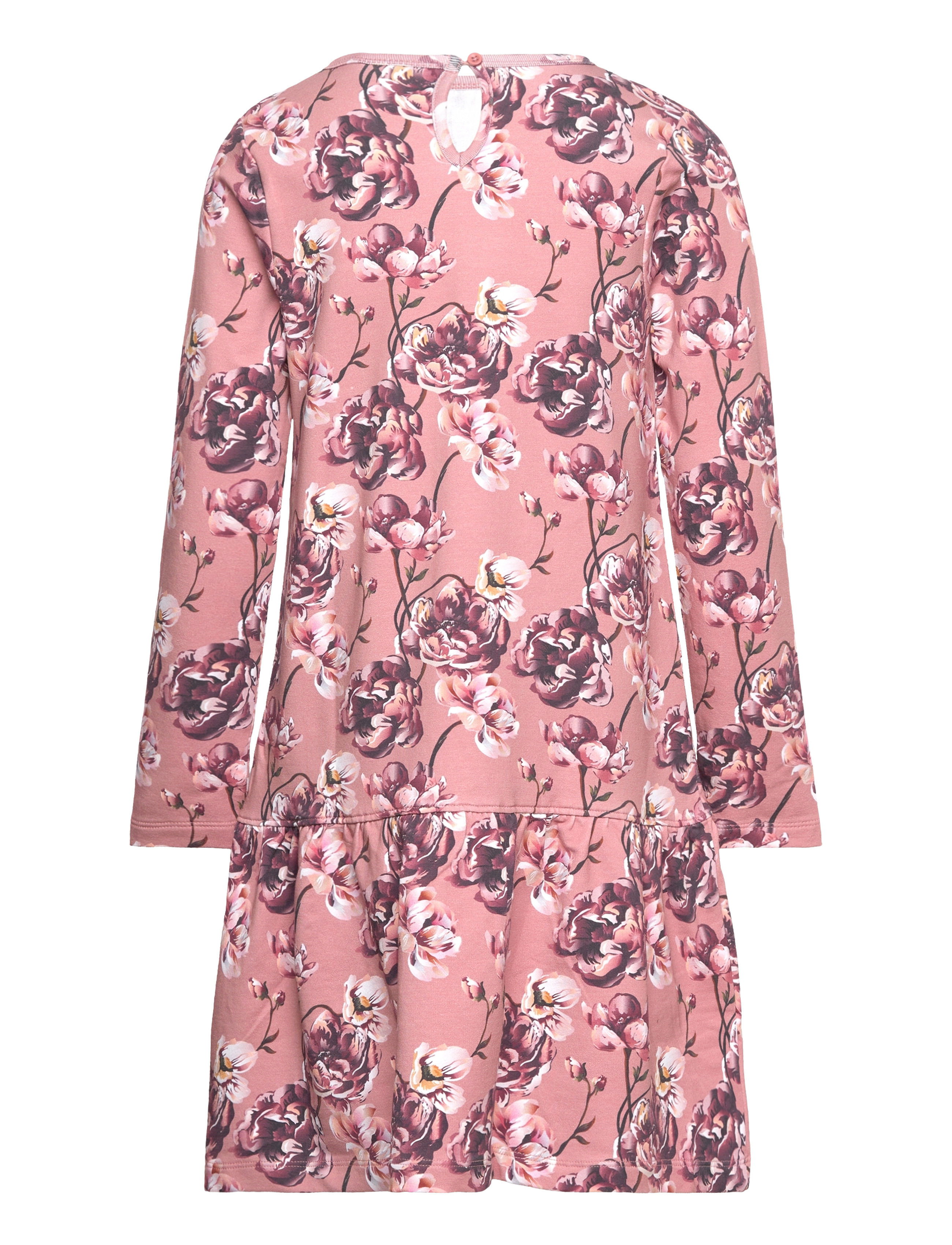 Minymo - Dress LS AOP Sweat - ash rose - 1