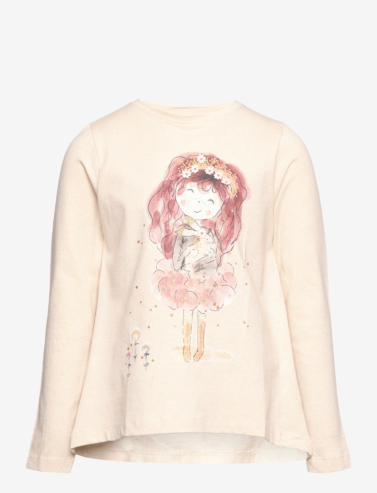 Minymo - T-shirt LS - sandshell - 0