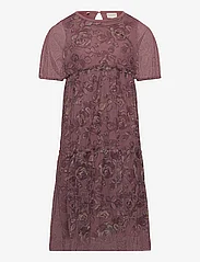 Minymo - Dress SS AOP - vakarinės suknelės - rose taupe - 0