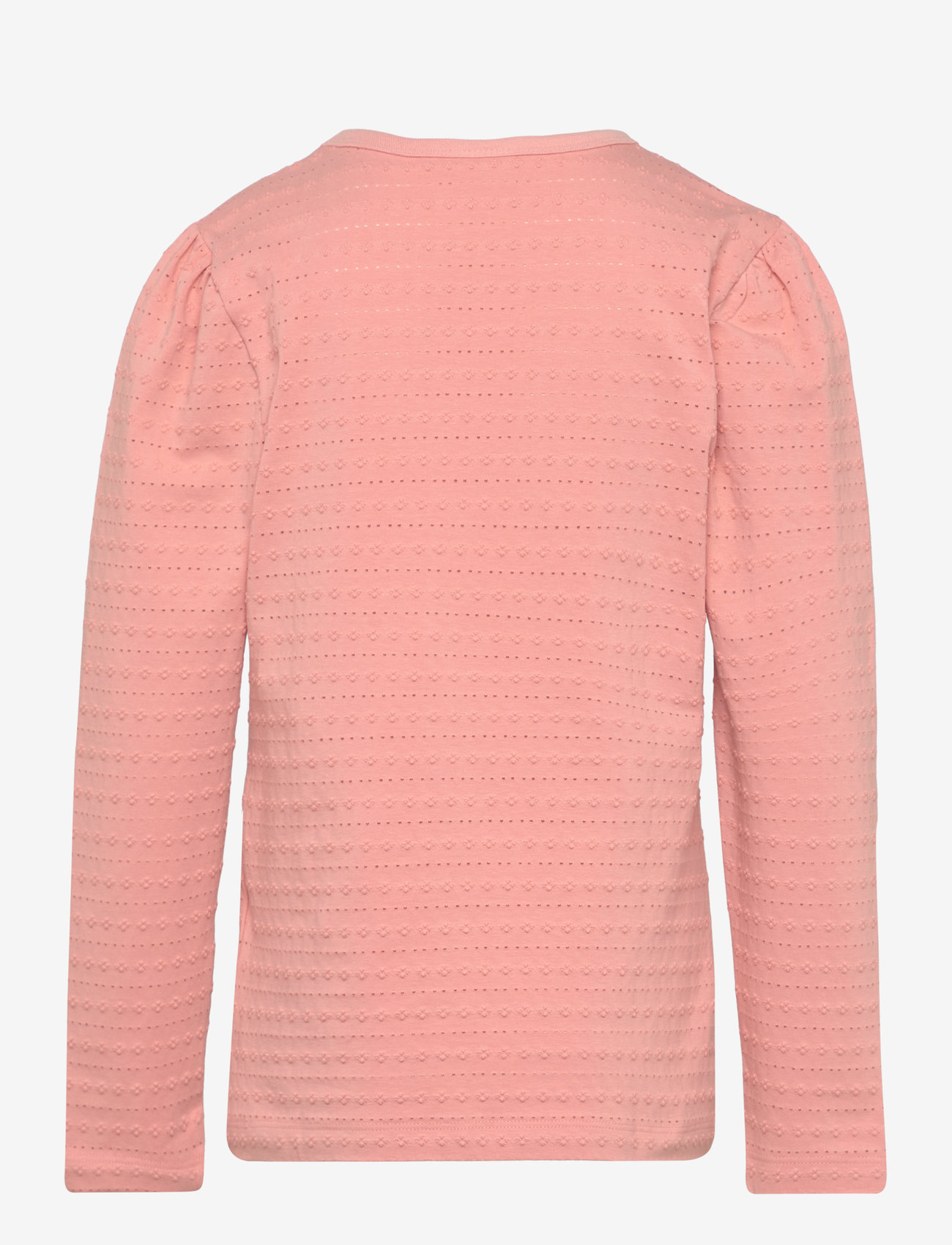 Minymo - T-shirt LS Jaquard - peach beige - 1