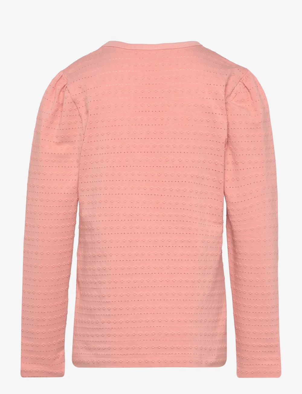 Minymo - T-shirt LS Jaquard - peach beige - 1