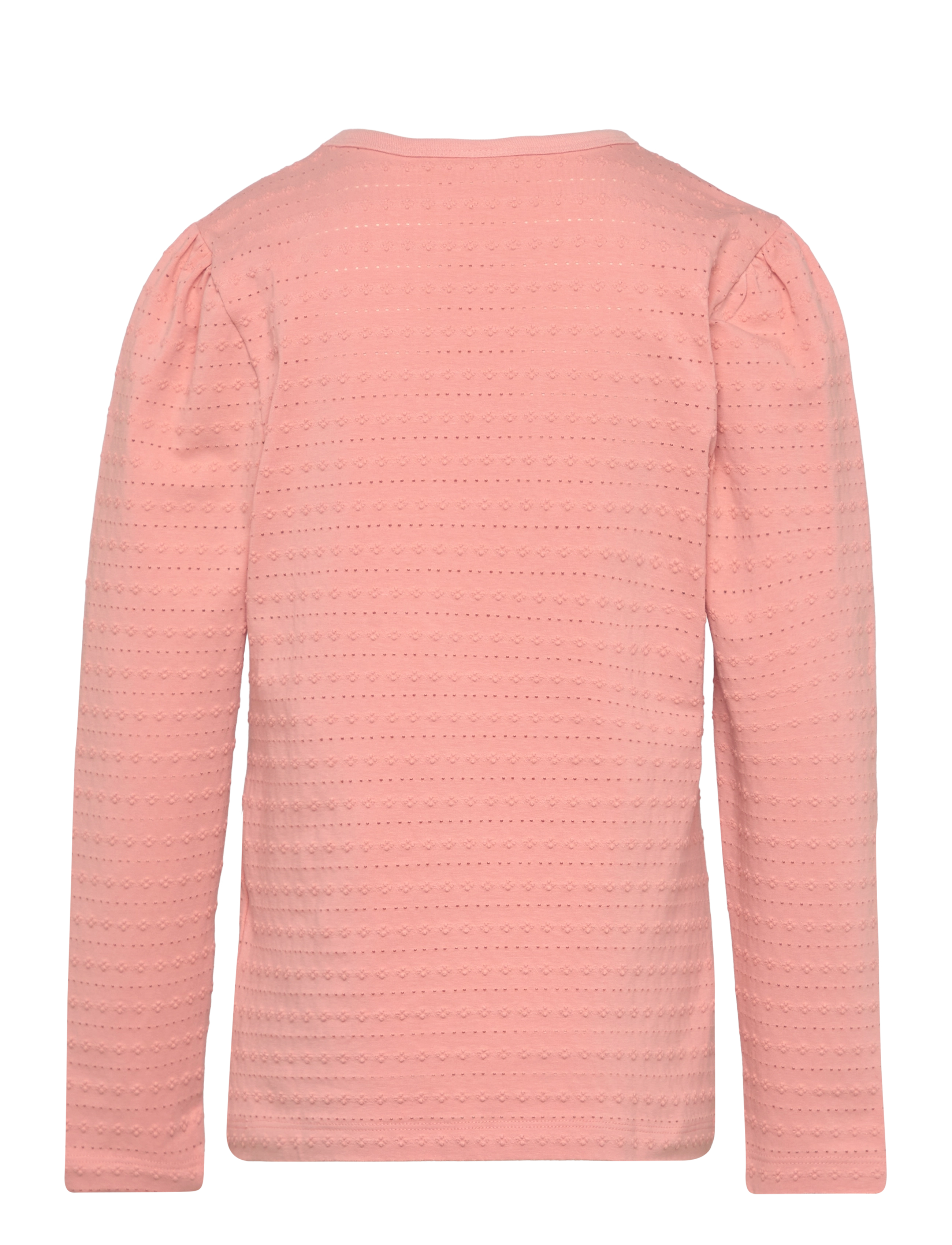 Minymo - T-shirt LS Jaquard - peach beige - 1