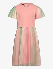 Minymo - Dress LS w. Tulle - casual jurken met korte mouwen - peach beige - 0