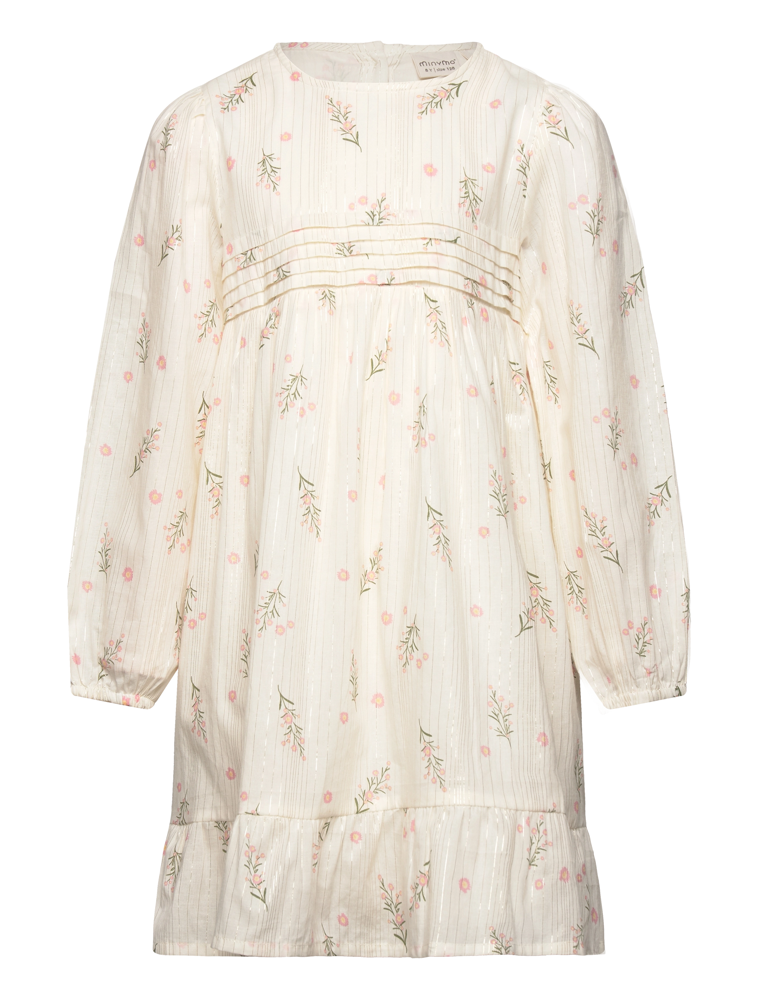 Dress LS AOP w. Lining - EGGNOG