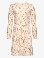 Dress LS AOP Pointell - PINK CHAMPAGNE