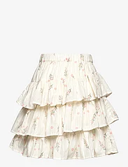 Minymo - Skirt AOP w. Lining - korta kjolar - eggnog - 1