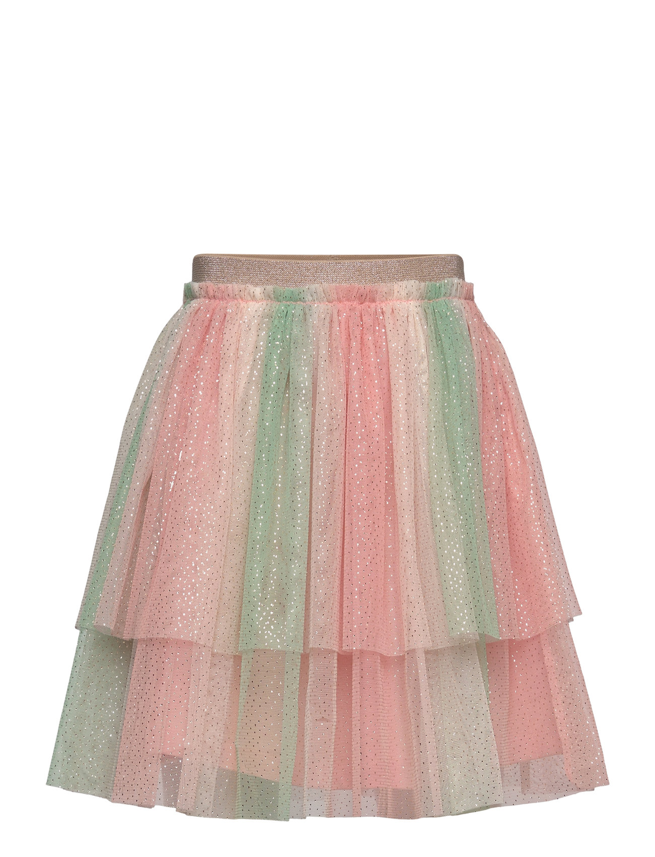 Minymo - Skirt w. Glitter - peach beige - 0