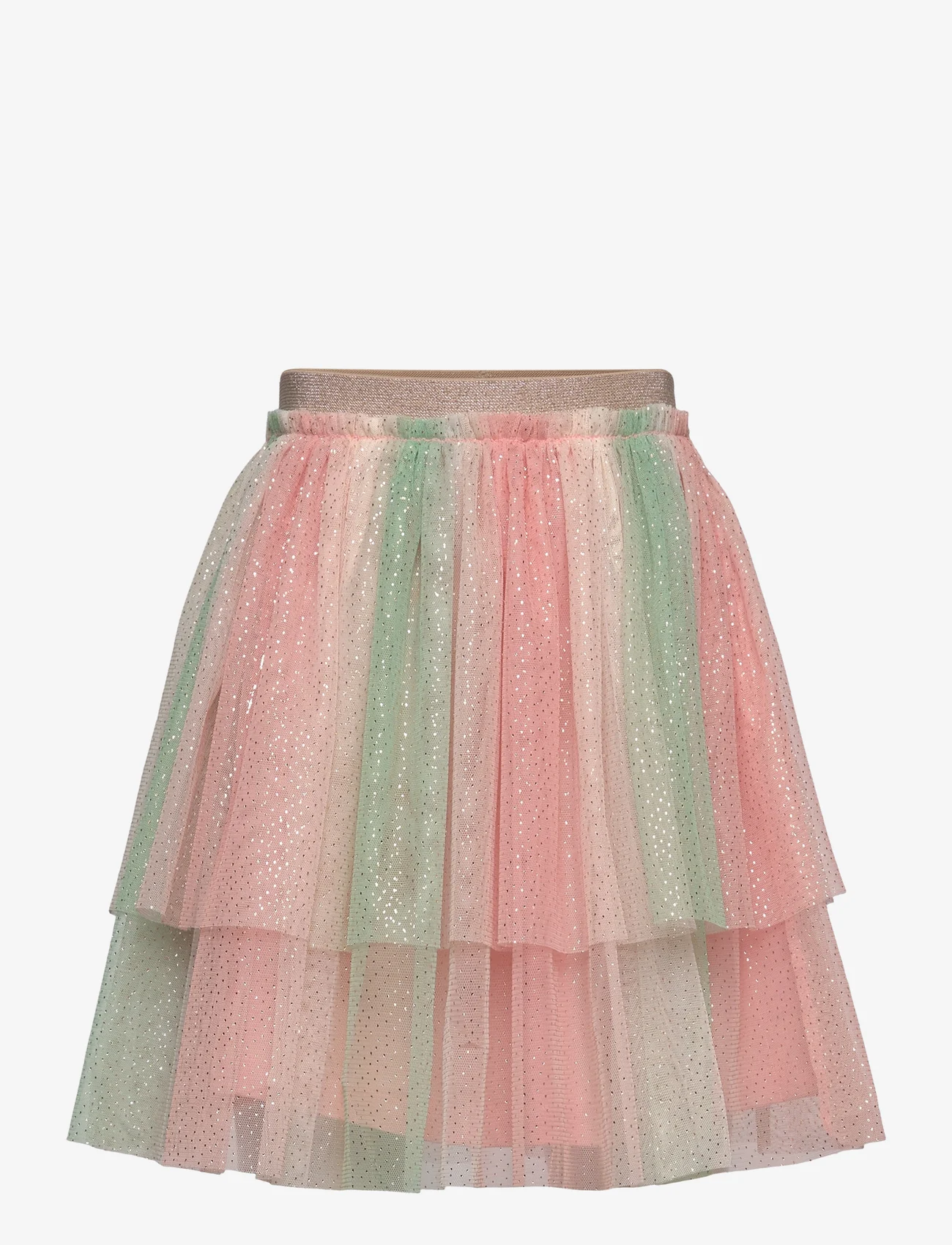 Minymo - Skirt w. Glitter - tulle skirts - peach beige - 0