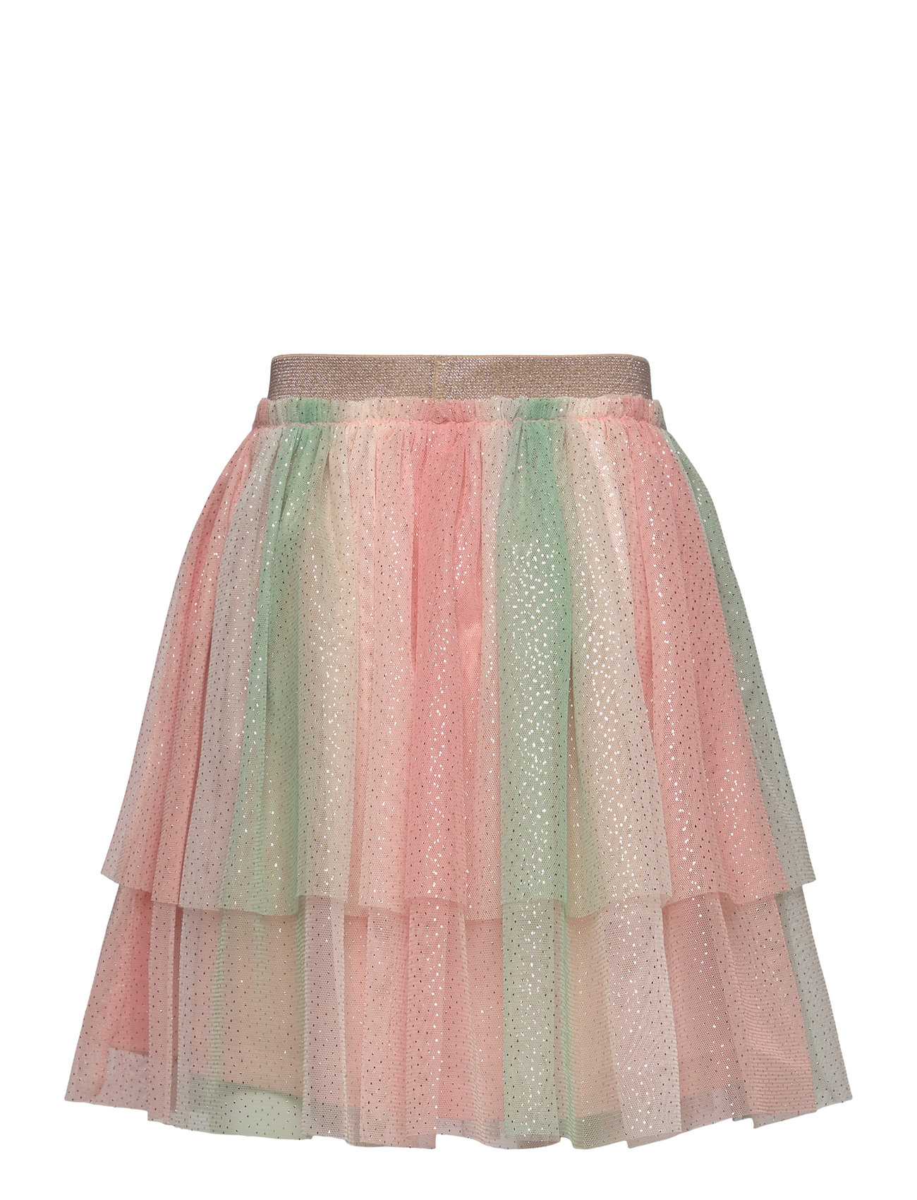Minymo - Skirt w. Glitter - peach beige - 1