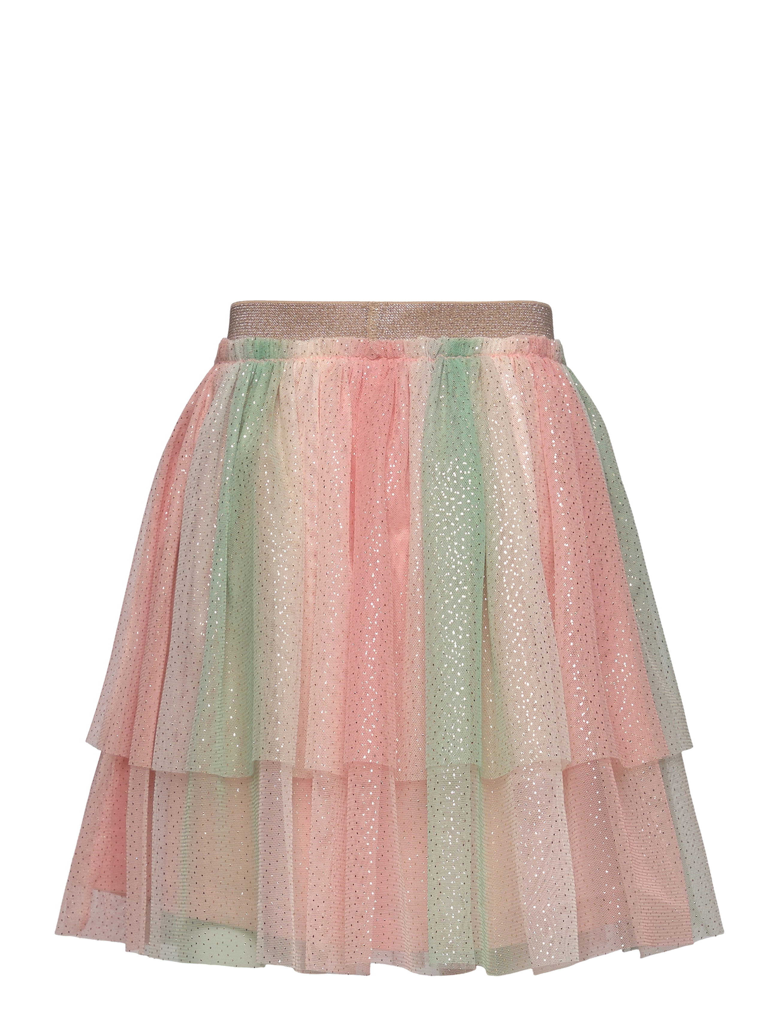 Minymo - Skirt w. Glitter - peach beige - 1