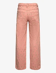 Minymo - Pants AOP Twill - laia säärega teksad - peach beige - 1