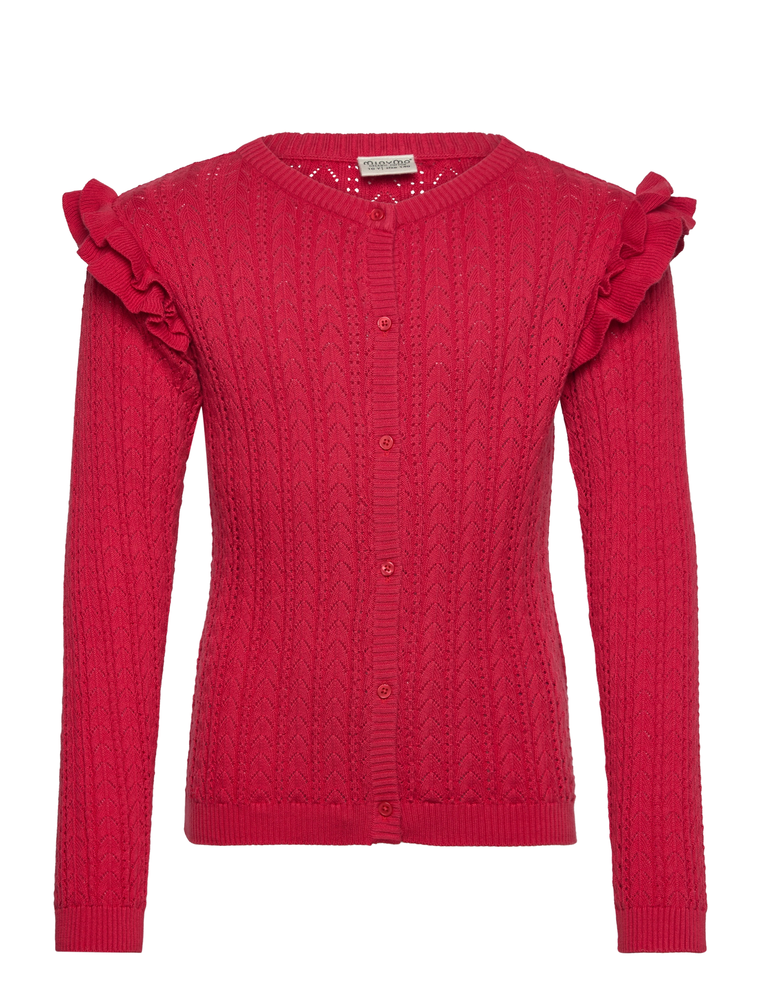 Knit Cardigan LS - TOMATO PUREE