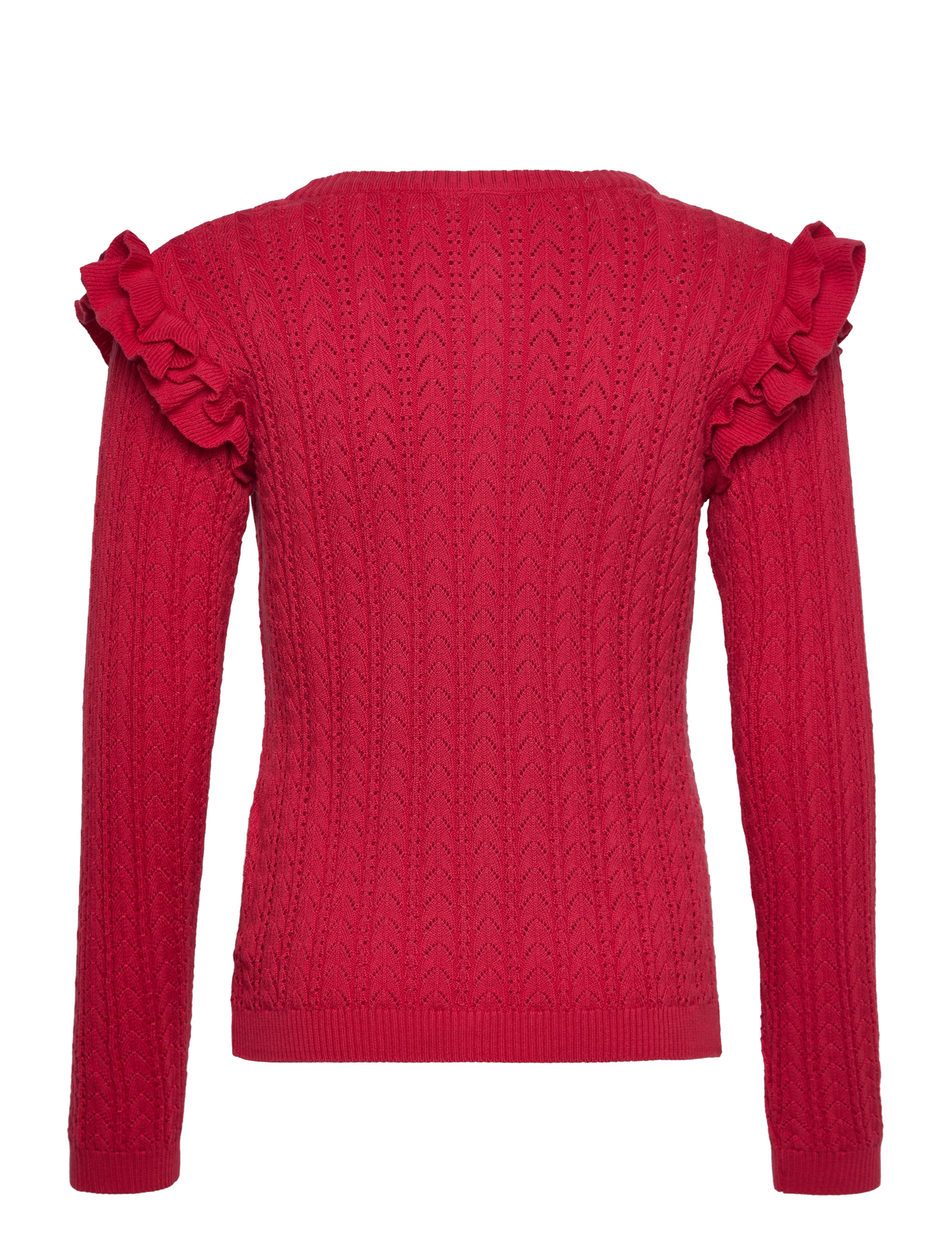 Minymo - Knit Cardigan LS - tomato puree - 1