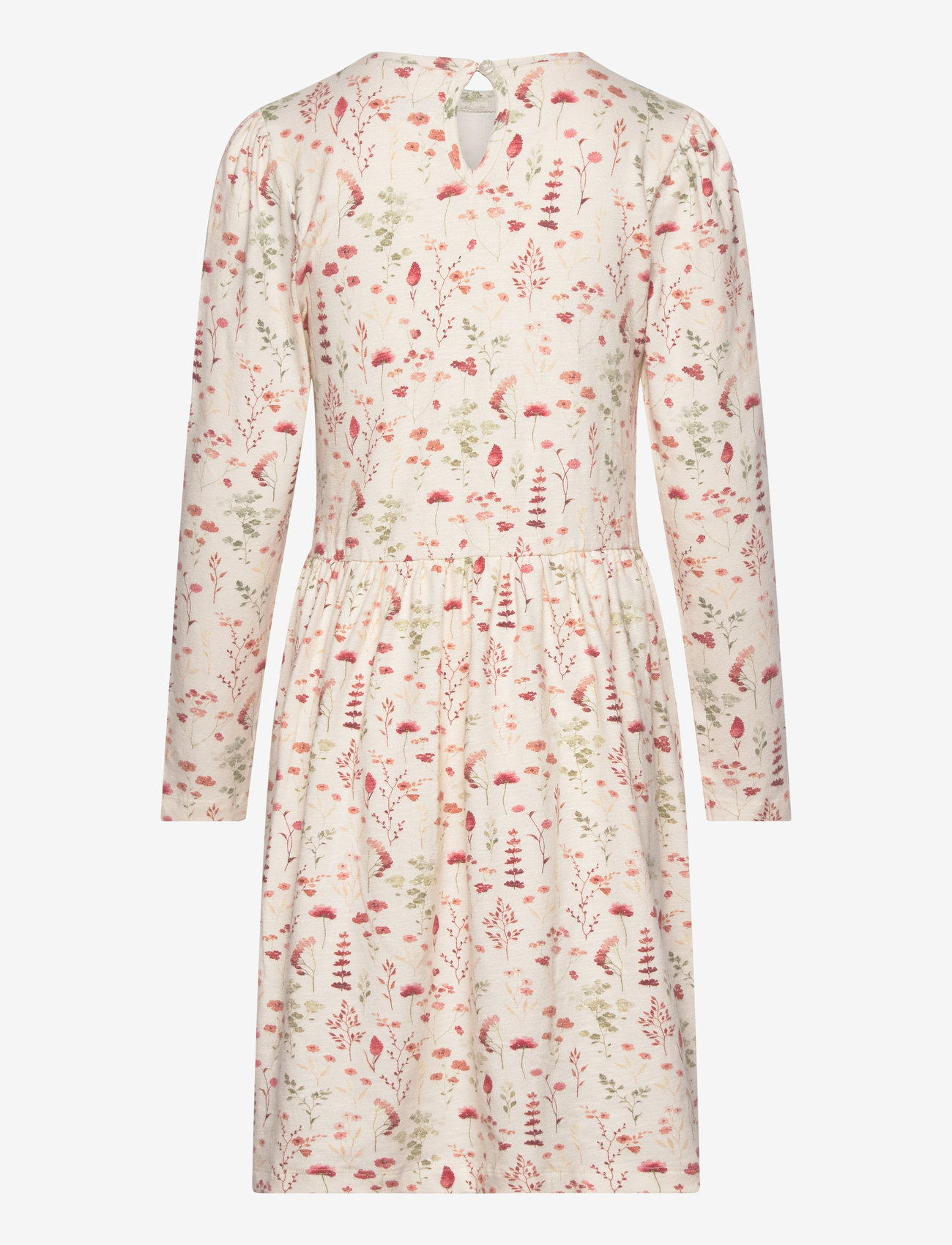 Minymo - Dress LS AOP - eggnog - 1