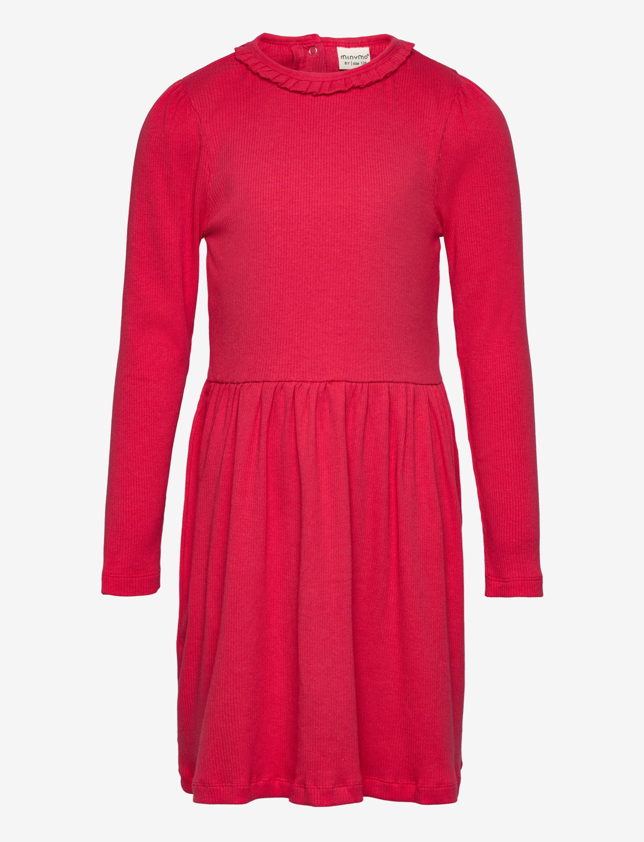 Minymo - Dress LS Rib - tomato puree - 0