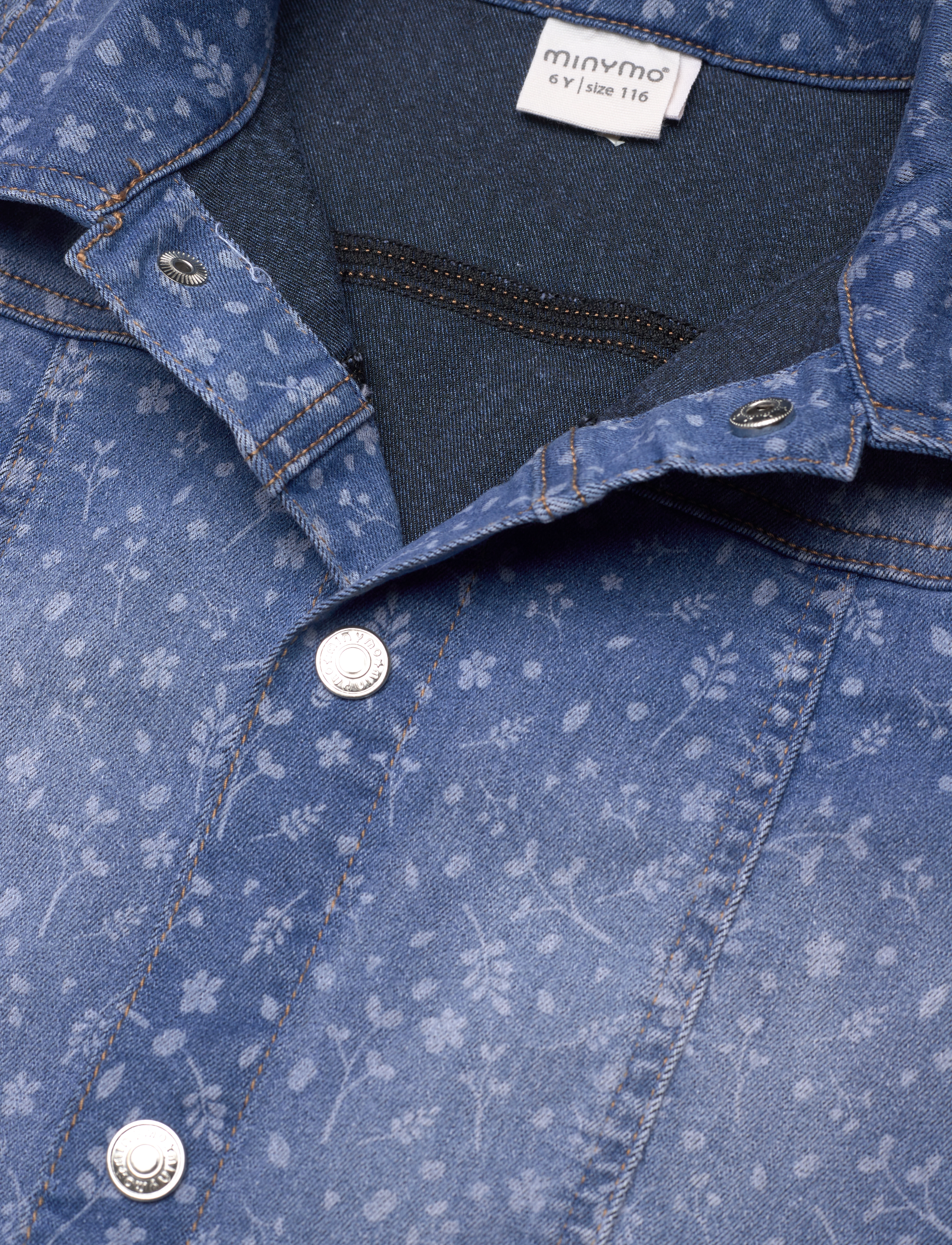 Minymo - Jacket AOP Denim - china blue - 2