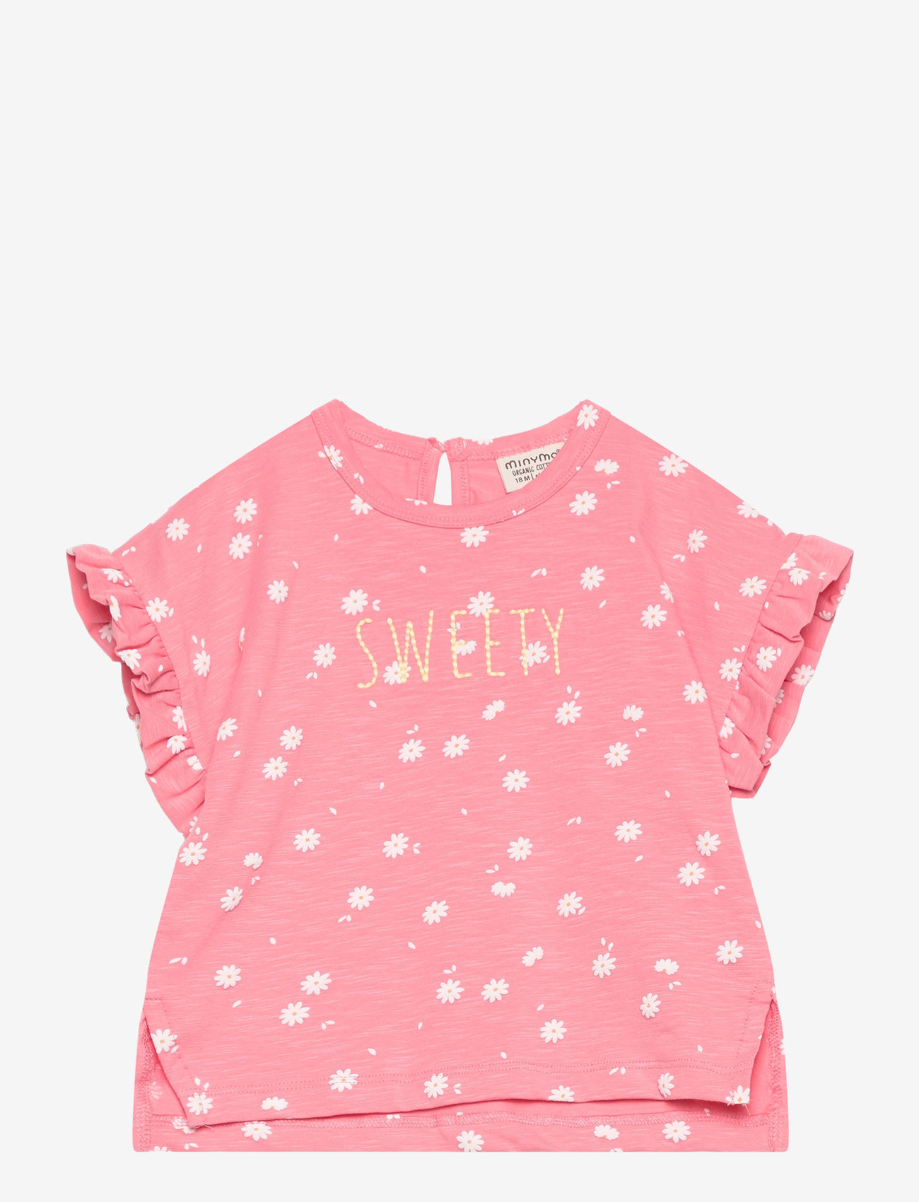 Minymo - T-shirt SS AOP - strawberry ice - 0