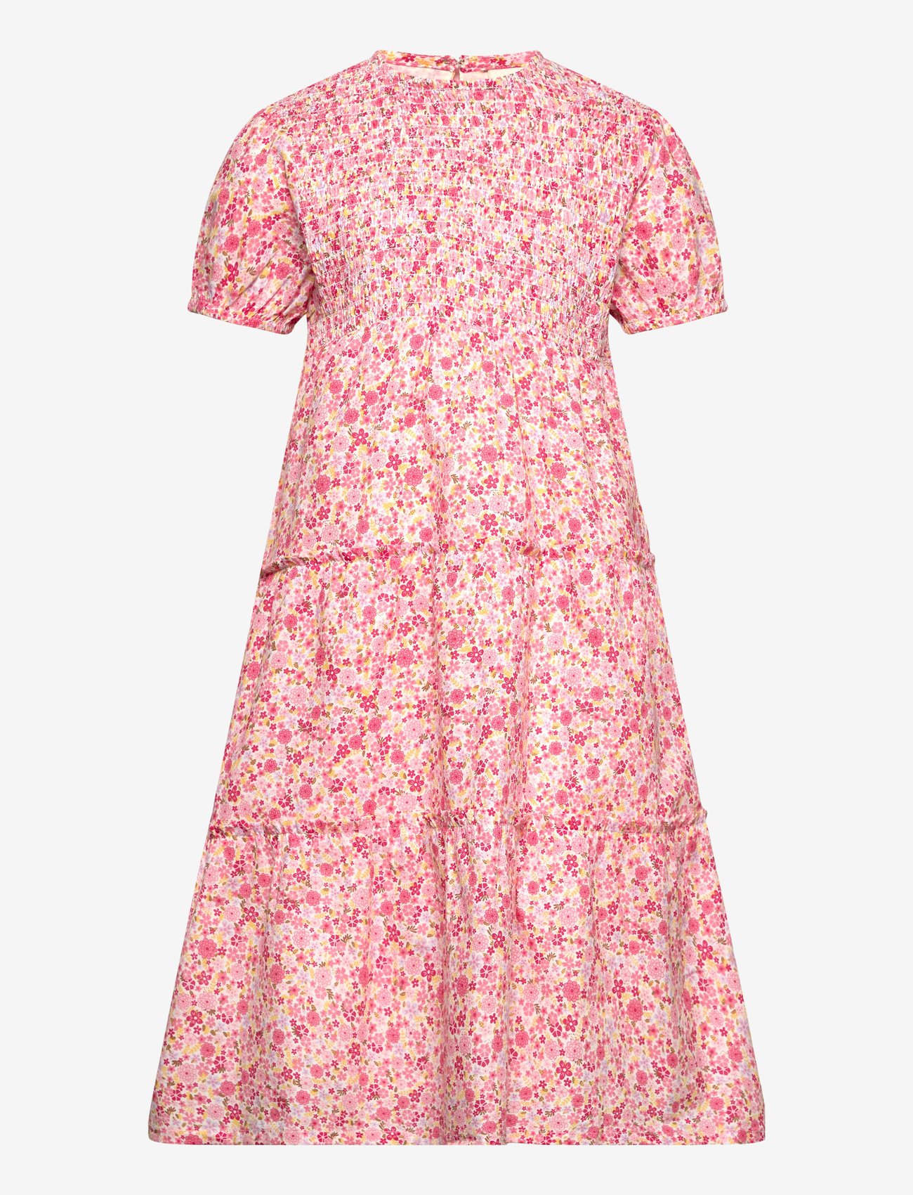 Minymo - Dress SS AOP w. Lining - pink dogwood - 0