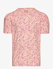 Minymo - T-shirt SS AOP - kortärmade - peach parfait - 0