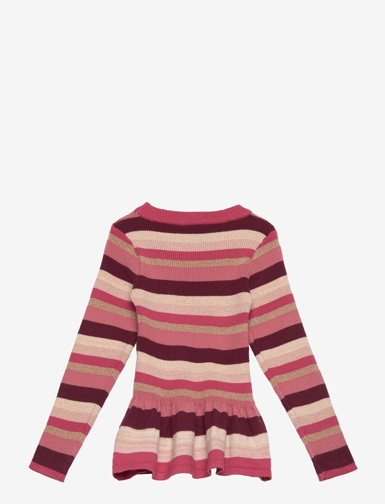 Minymo - T-shirt LS Y/D Knit - stickade tröjor - dusty rose - 1