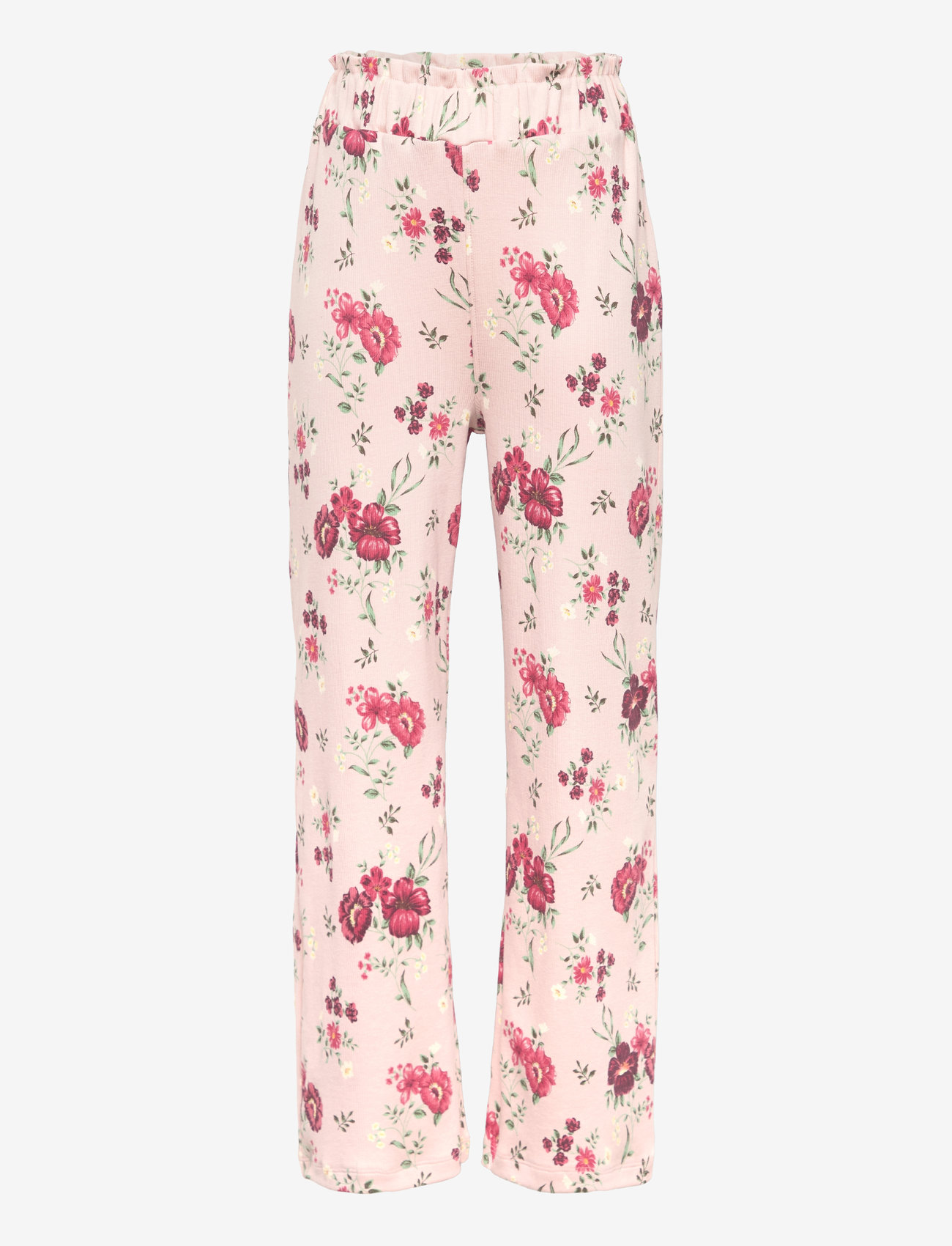 Minymo - Pants AOP Rib - autumn clothing - sepia rose - 0