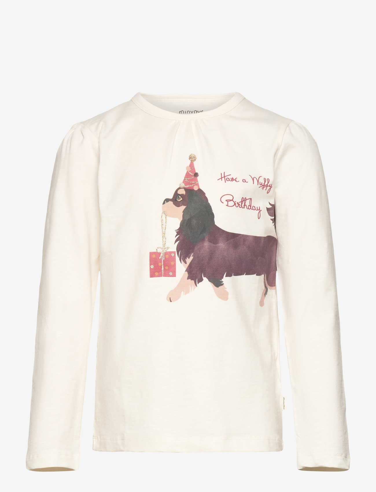 Minymo - T-shirt LS - eggnog - 0