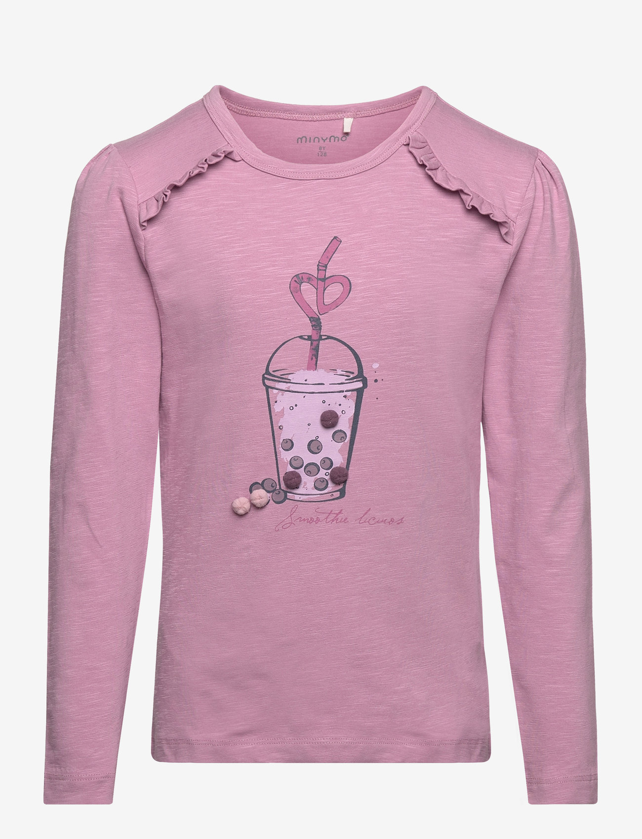 Minymo - T-shirt LS - langærmede t-shirts - orchid haze - 0