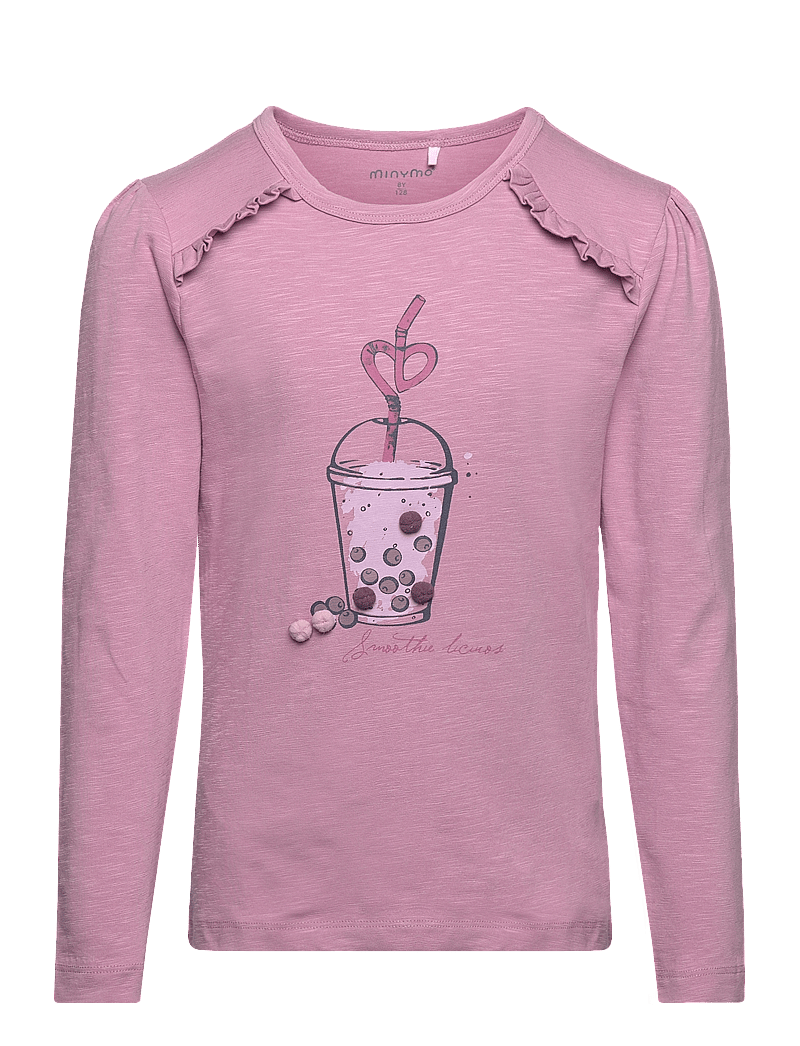 Minymo - T-shirt LS - langärmelig - orchid haze - 0