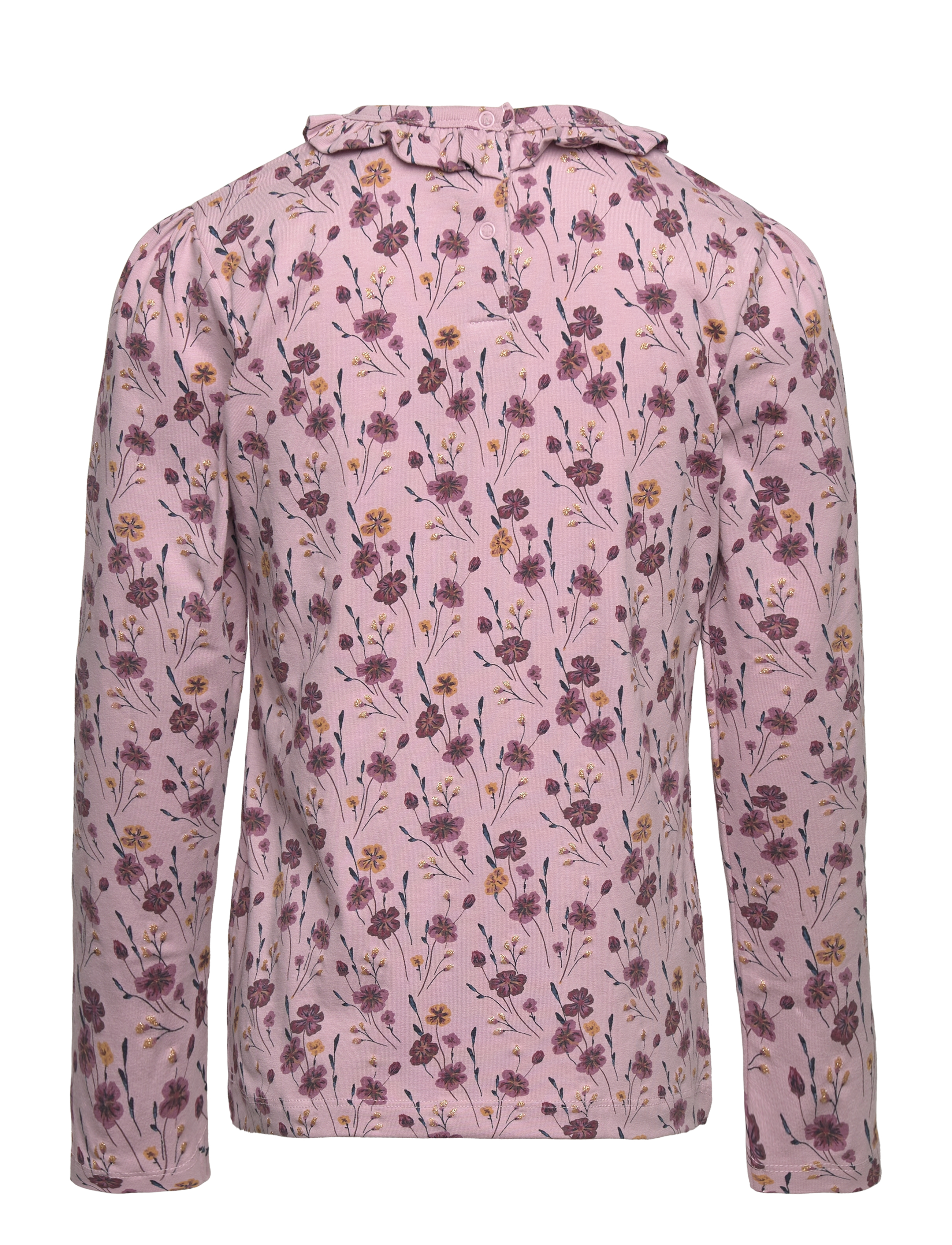 Minymo - T-shirt LS AOP - dawn pink - 1