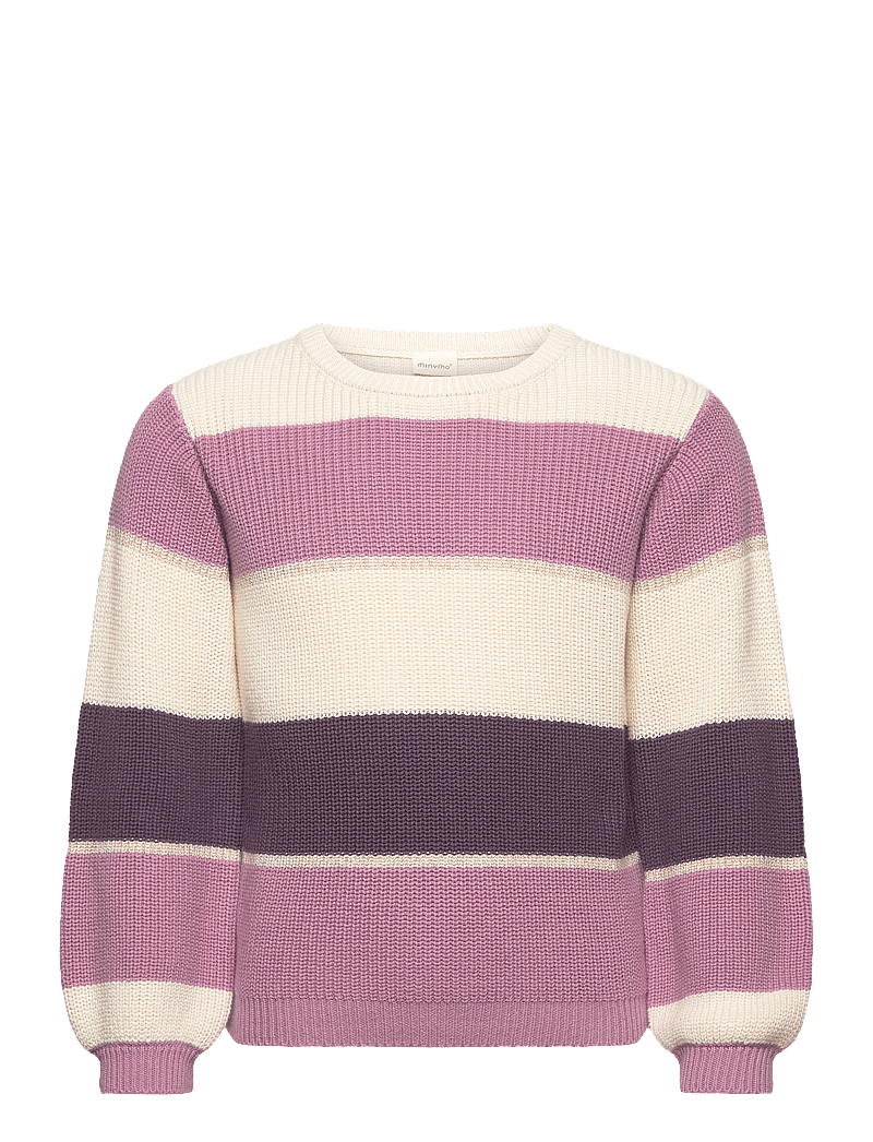 Minymo - Pullover LS Knit - stickade tröjor - orchid haze - 0