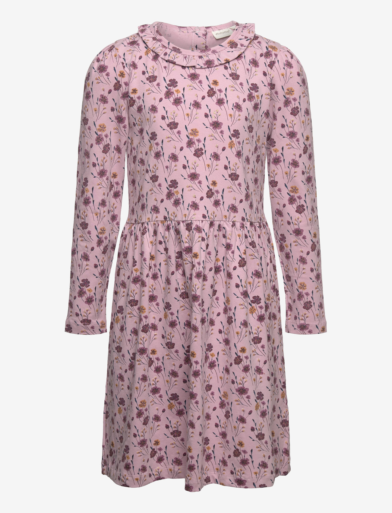 Minymo - Dress LS AOP - dawn pink - 0