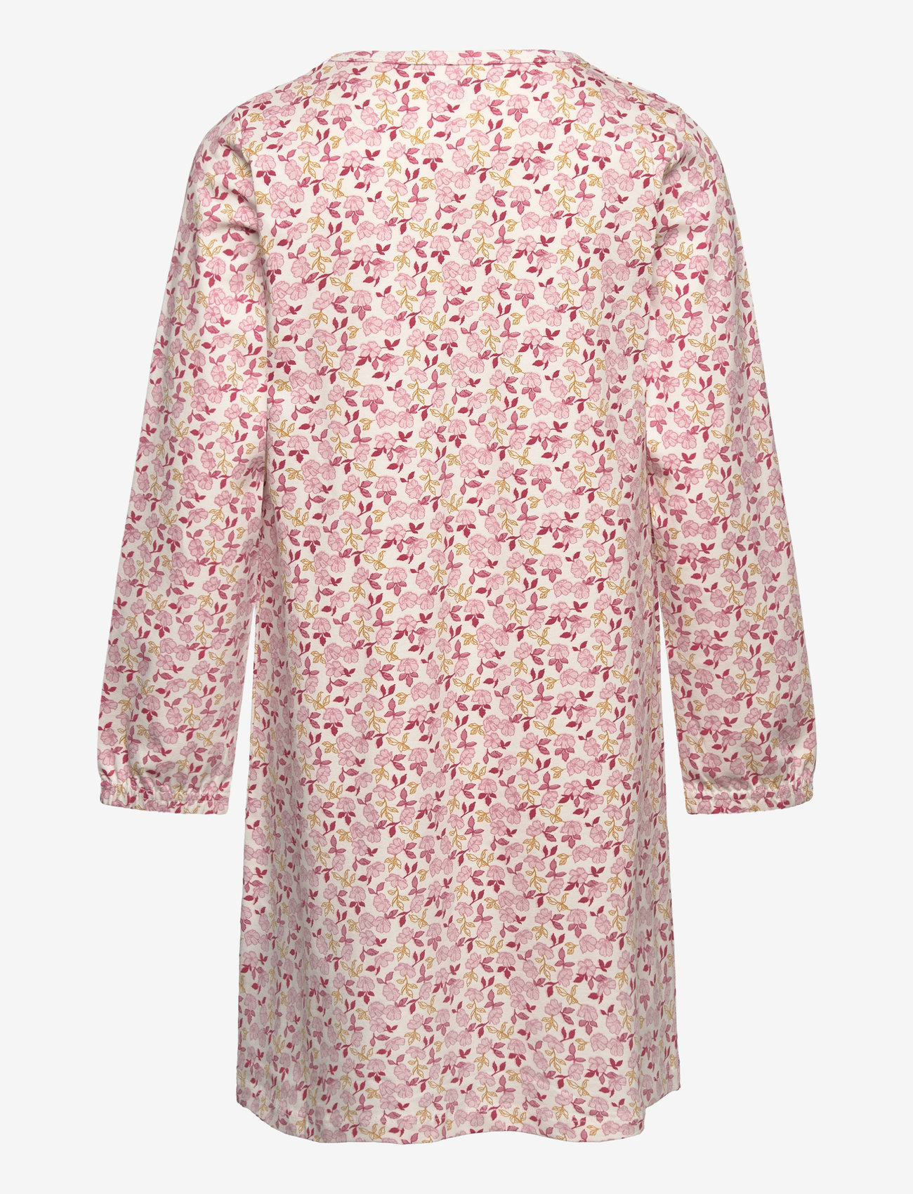 Minymo - Nightdress LS AOP - langärmelige freizeitkleider - eggnog - 1