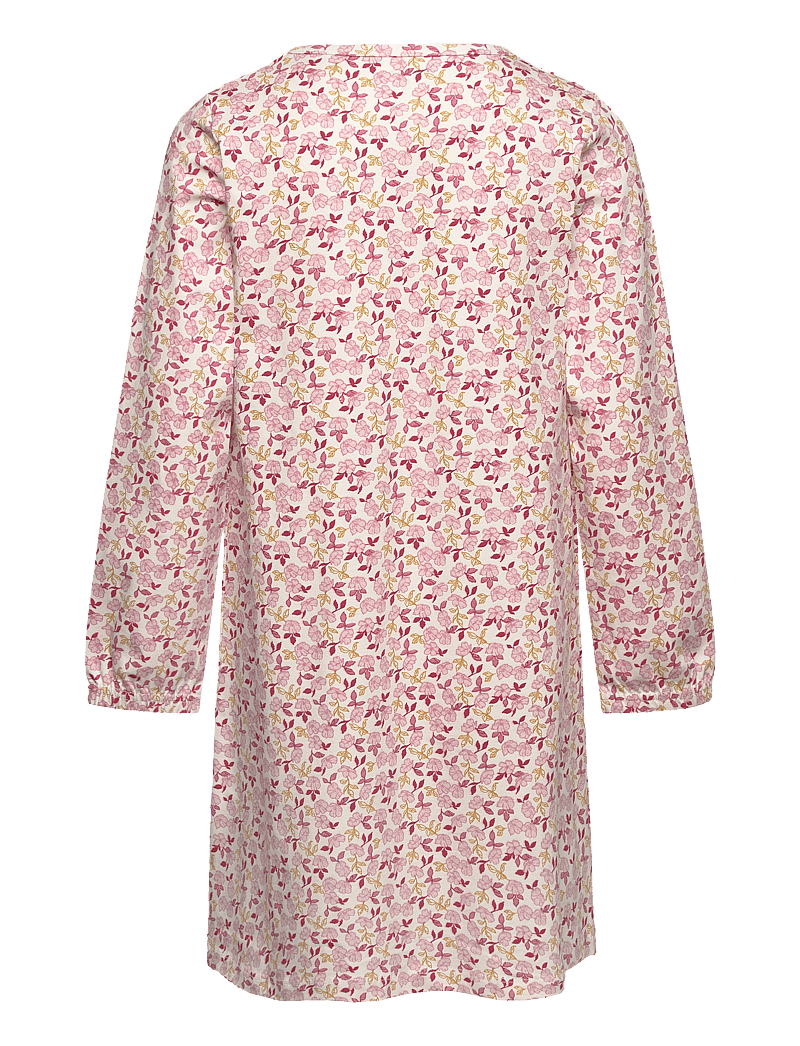 Minymo - Nightdress LS AOP - langärmelige freizeitkleider - eggnog - 1