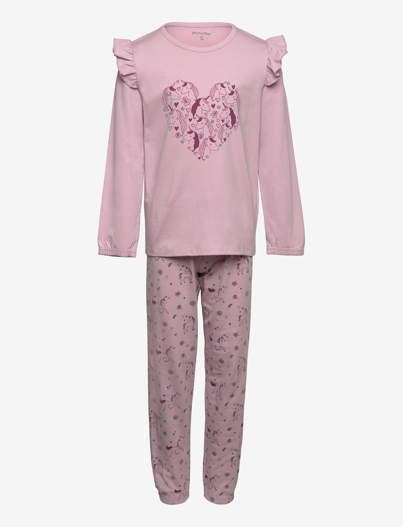 Minymo - Pyjamas LS Set AOP - dawn pink - 0