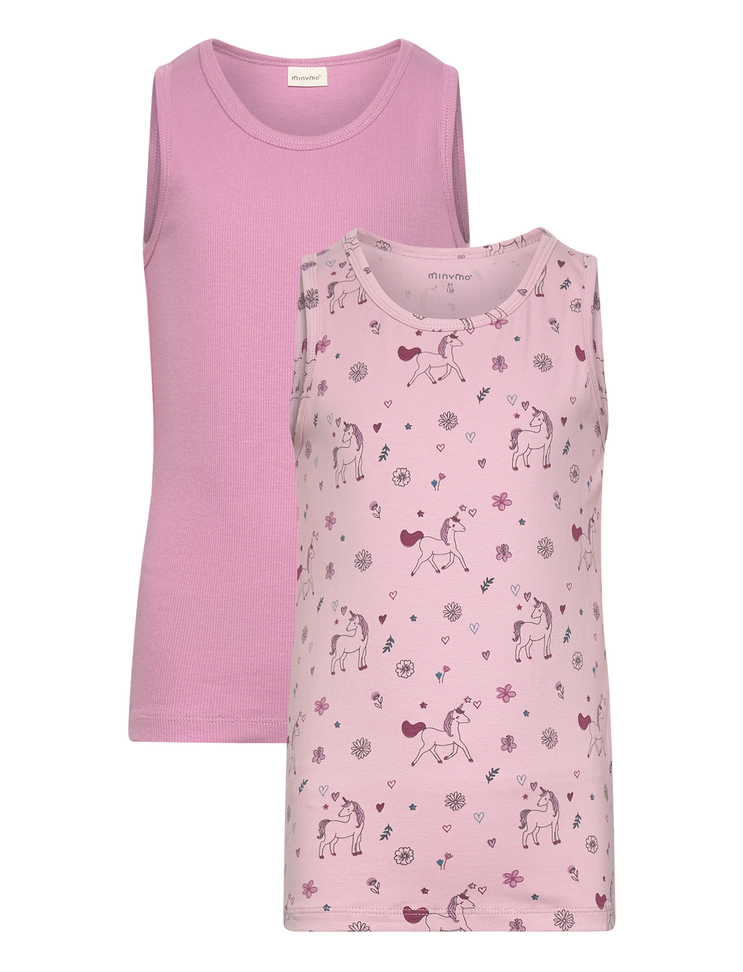 Underwear 2-Pack AOP/RIB - DAWN PINK